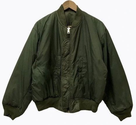 Japanese Brand GRAILED🔥US AIR FORCE MA-1 BOMBER JACKET Size US L / EU 52-54 / 3 - 4 Thumbnail