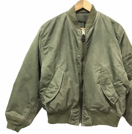 Japanese Brand GRAILED🔥US AIR FORCE MA-1 BOMBER JACKET Size US L / EU 52-54 / 3 - 21 Thumbnail
