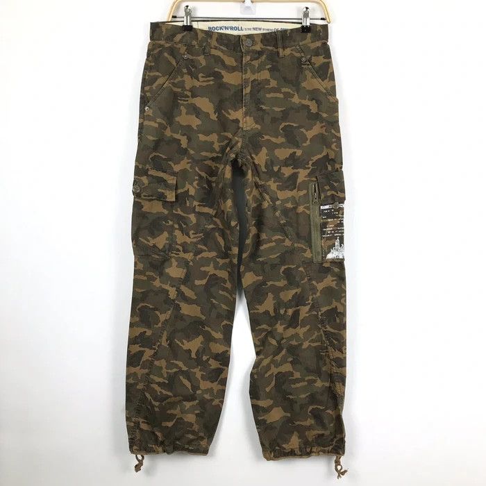 Japanese Brand × PPFM (SY0022) PPFM X ROCK'N'ROLL CAMO RIPSTOP CARGO PANTS Size US 32 / EU 48 - 1 Thumbnail