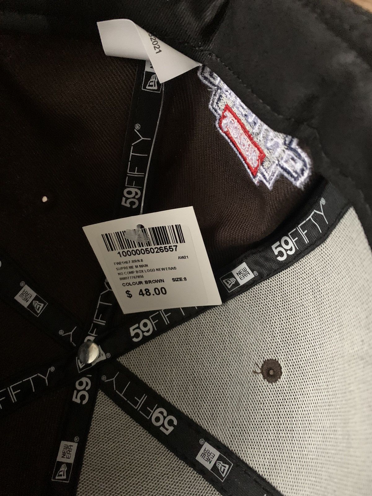 Supreme Supreme No Comp Box Logo New Era Size ONE SIZE - 6 Thumbnail