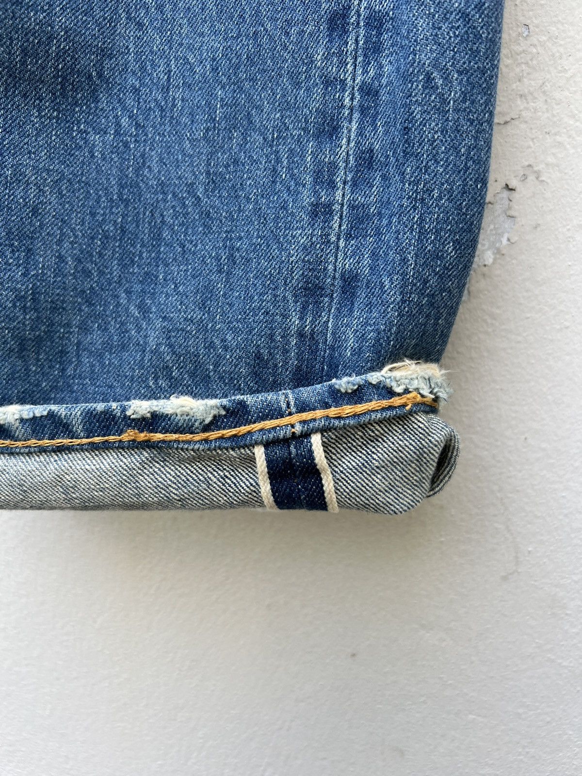 Vintage SHINZONE Japan Dirty Distressed Denim Redline Selvedge Jeans Size US 29 - 10 Thumbnail