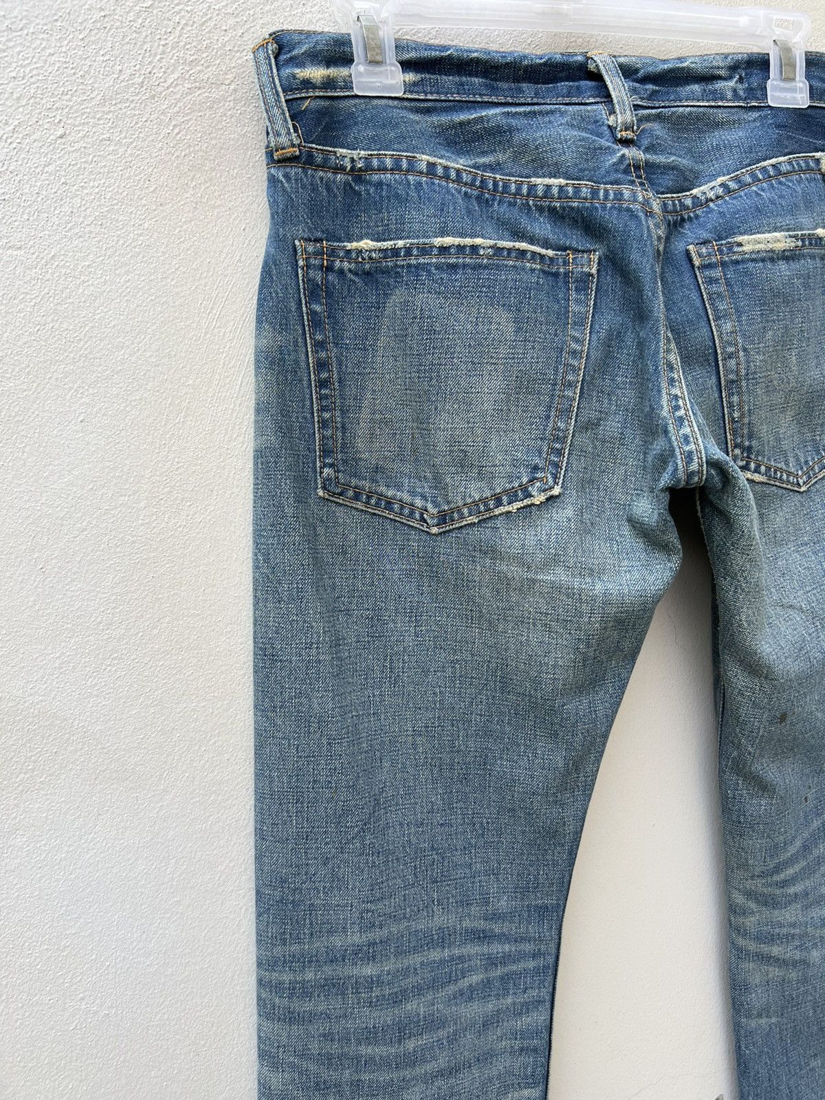 Vintage SHINZONE Japan Dirty Distressed Denim Redline Selvedge Jeans Size US 29 - 12 Thumbnail