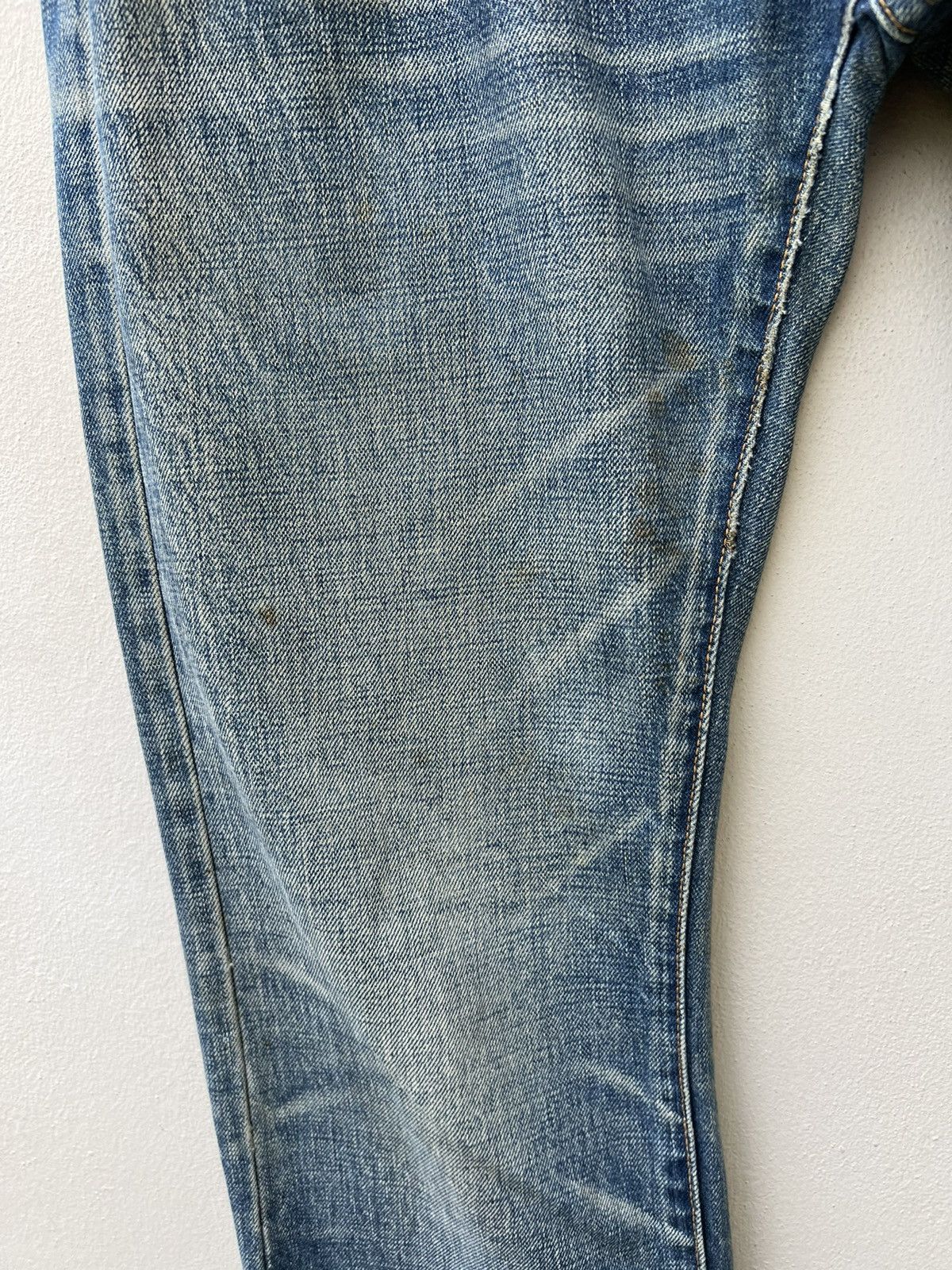 Vintage SHINZONE Japan Dirty Distressed Denim Redline Selvedge Jeans Size US 29 - 5 Thumbnail