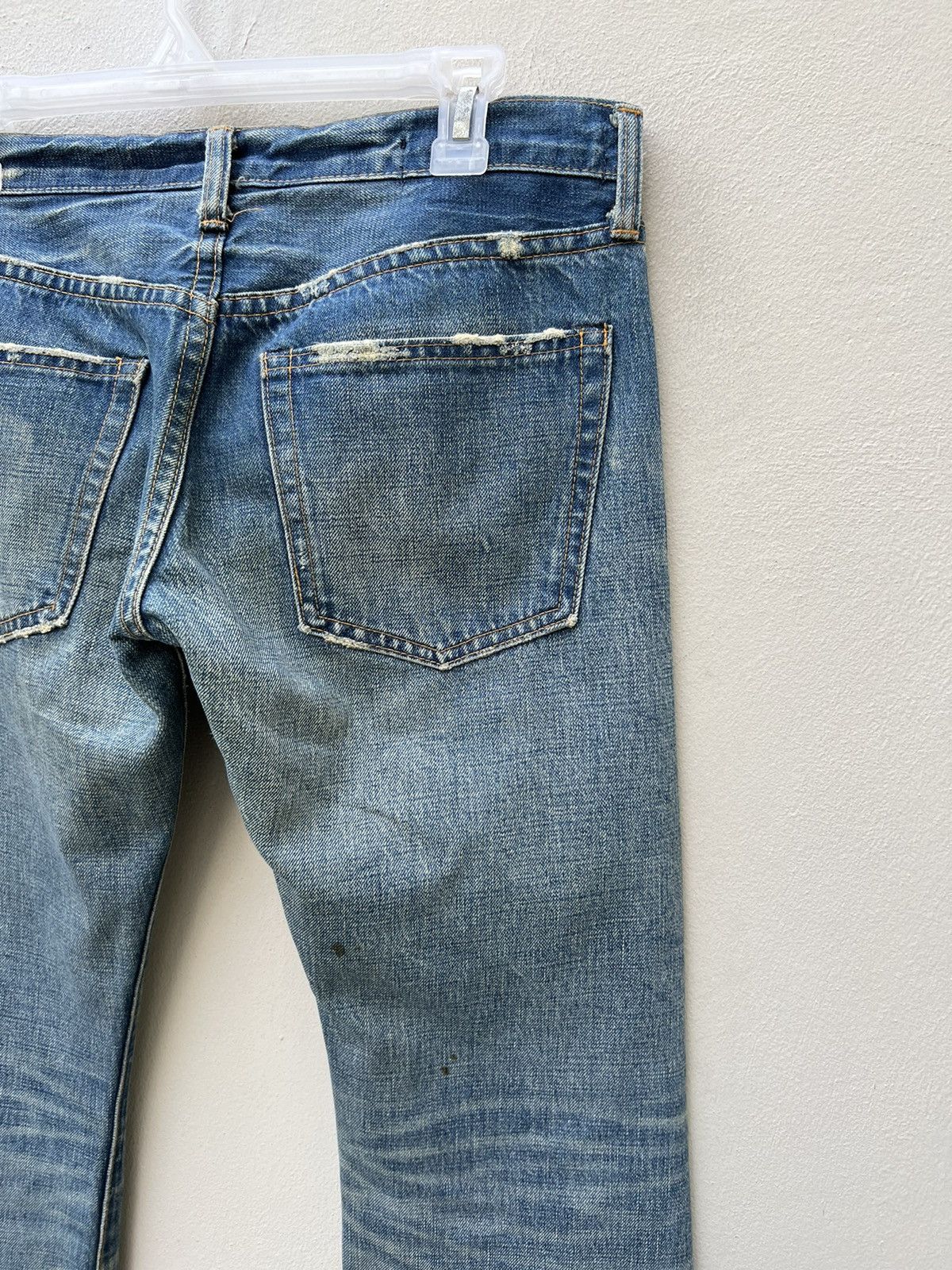 Vintage SHINZONE Japan Dirty Distressed Denim Redline Selvedge Jeans Size US 29 - 14 Thumbnail