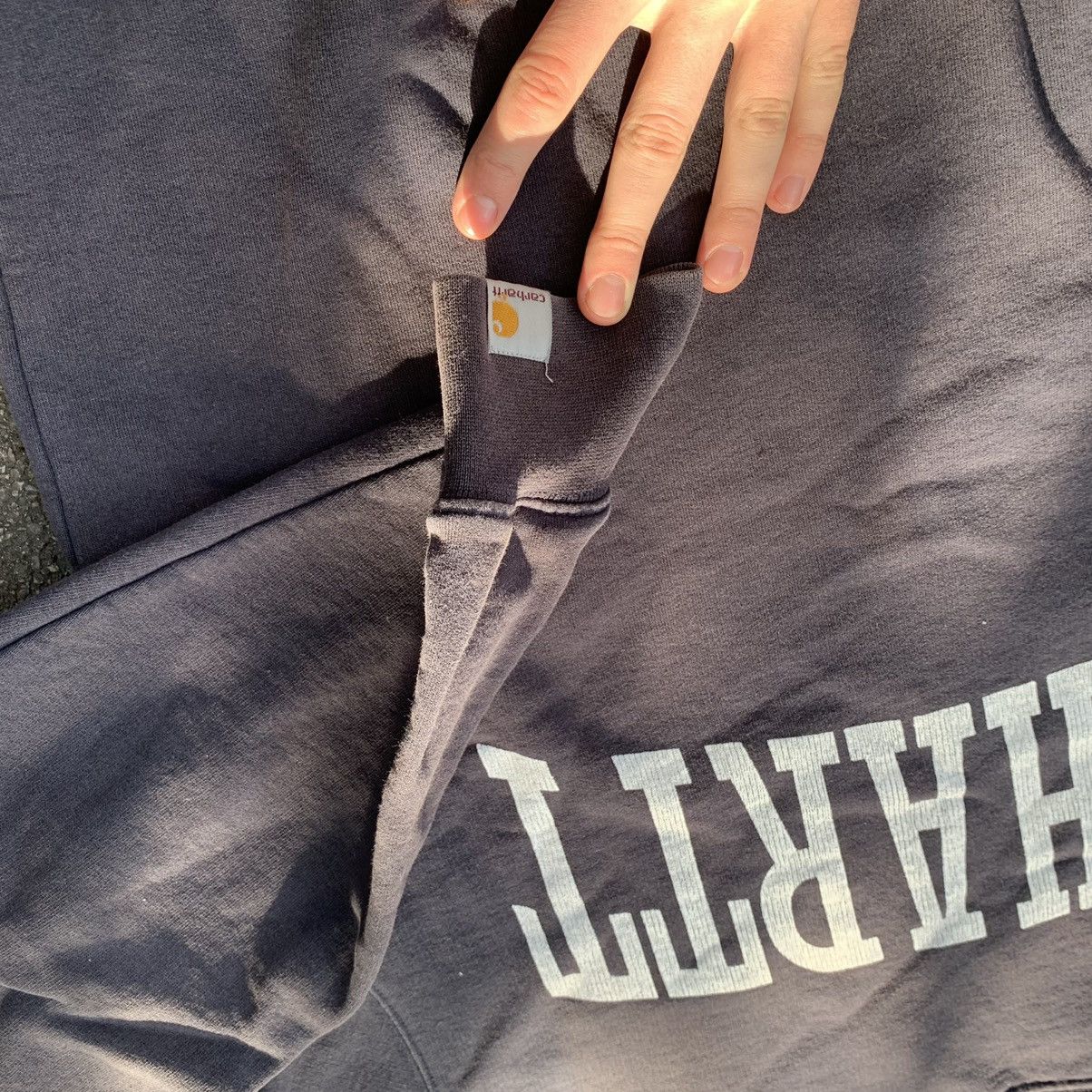 Carhartt × Vintage Vintage Carhartt Sun Faded Big Logo Sweatshirt Size US S / EU 44-46 / 1 - 4 Thumbnail