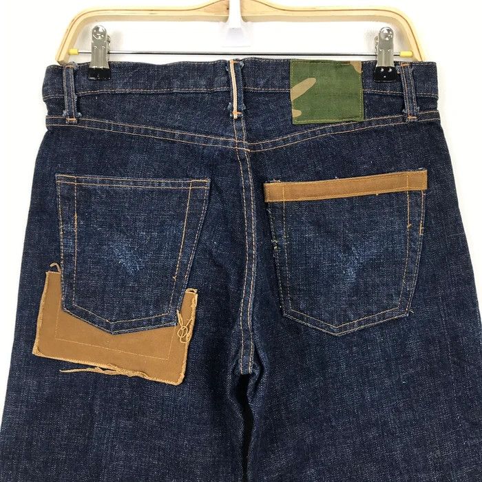 Other × Vintage (SY0045) VTG JAPAN CUSTOM BLUE DENIM SELVEDGE JEANS Size US 32 / EU 48 - 3 Thumbnail