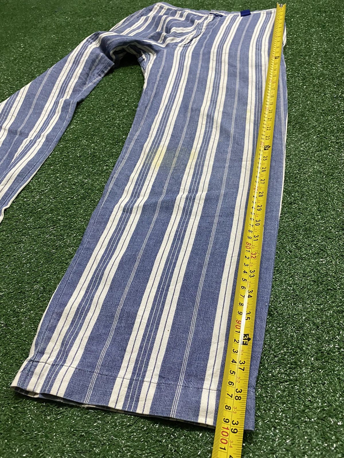 Nigel Cabourn × Vintage Vintage Nigel Cabourn Stripes Pants Size US 28 / EU 44 - 15 Thumbnail