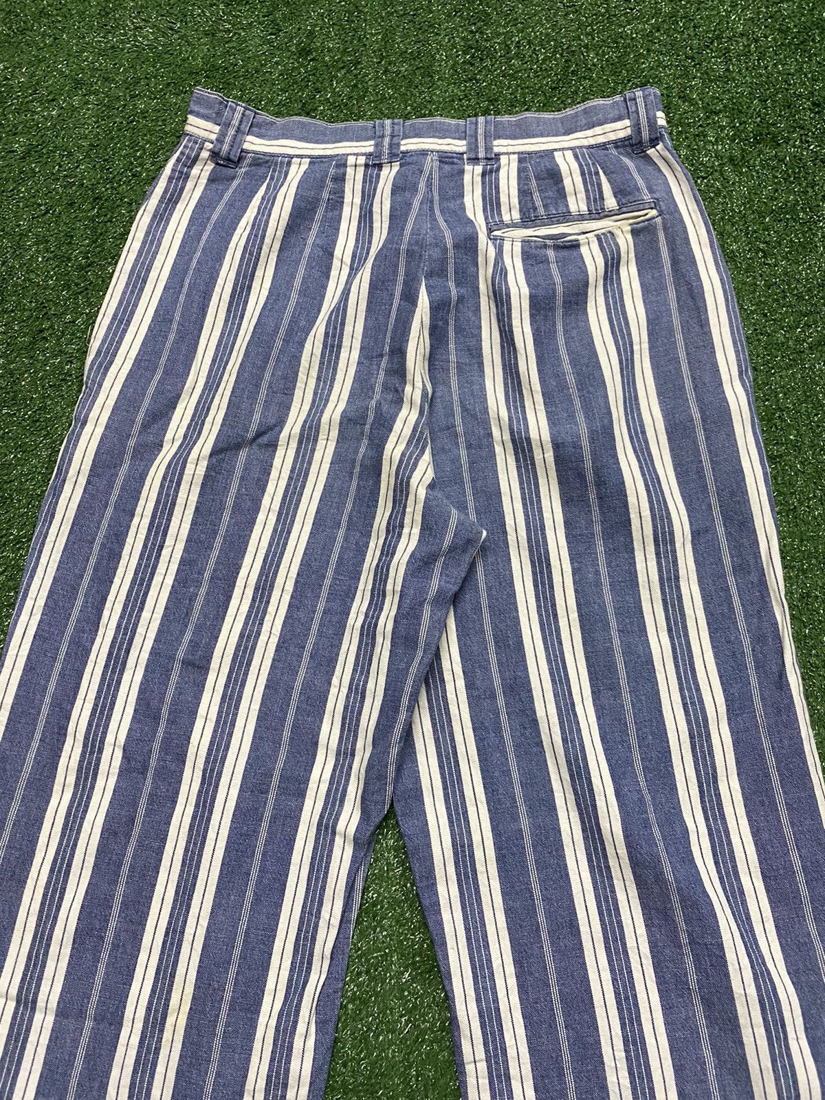 Nigel Cabourn × Vintage Vintage Nigel Cabourn Stripes Pants Size US 28 / EU 44 - 5 Thumbnail
