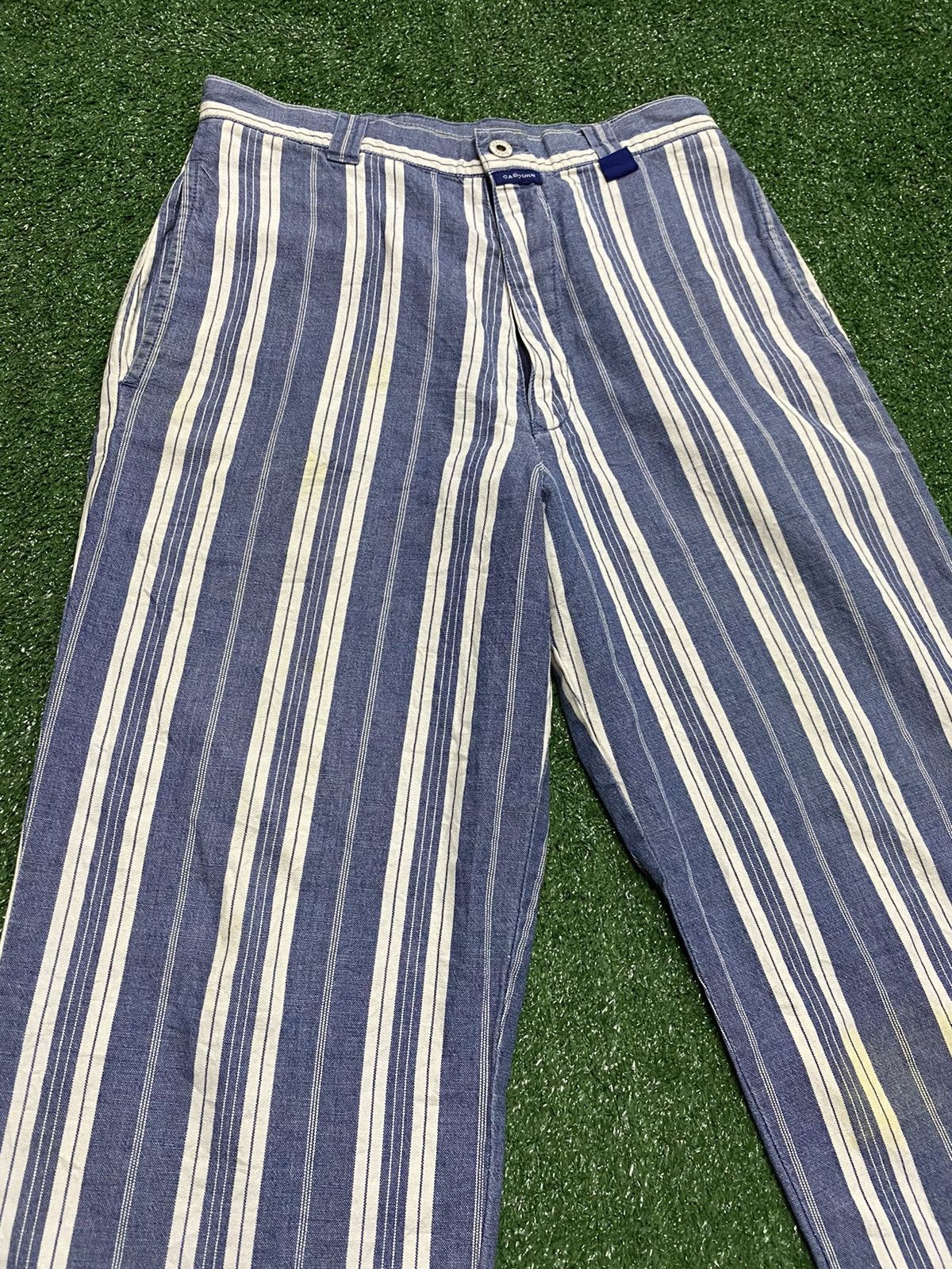 Nigel Cabourn × Vintage Vintage Nigel Cabourn Stripes Pants Size US 28 / EU 44 - 3 Thumbnail