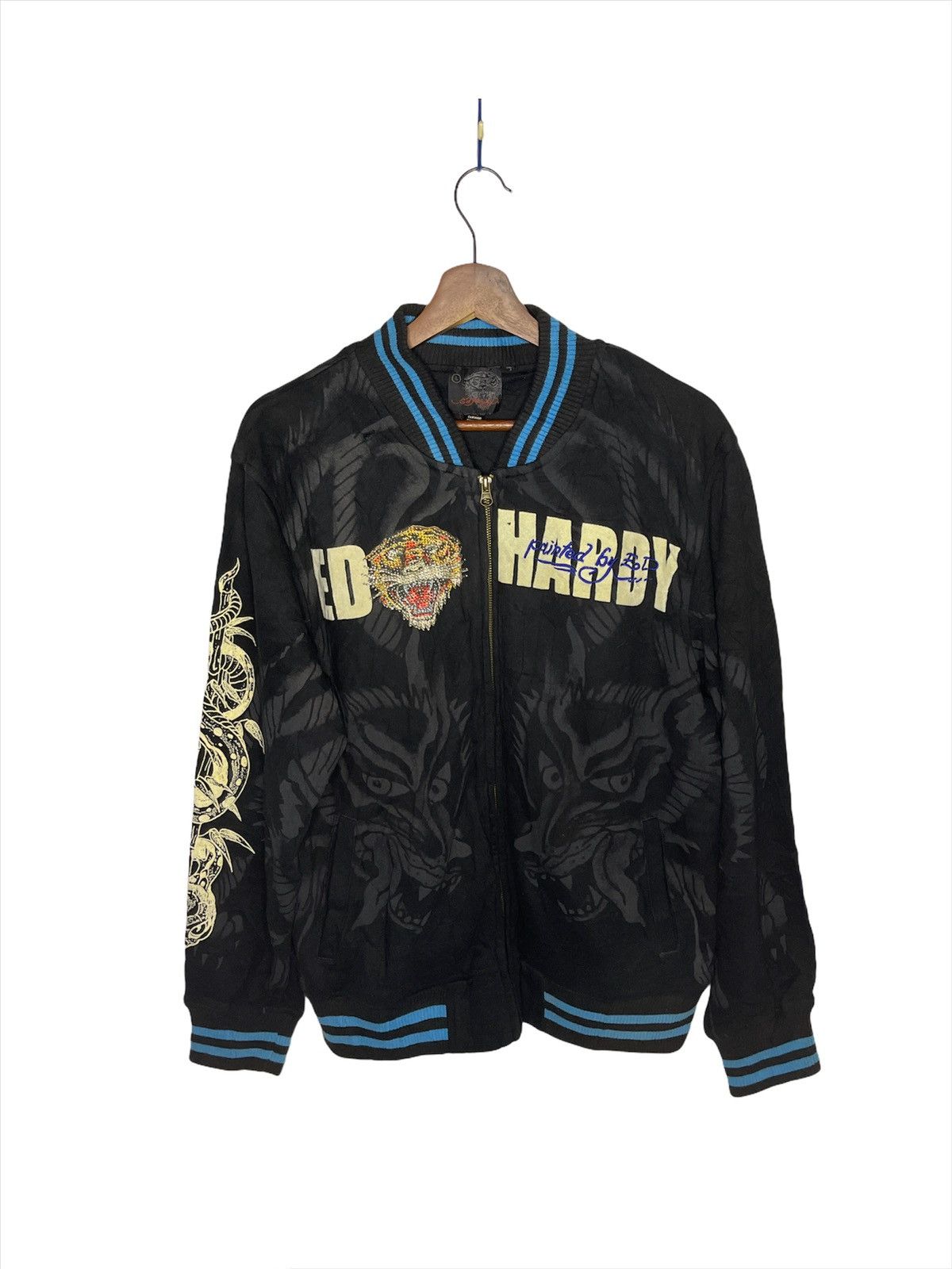 Christian Audigier × Ed Hardy Ed Hardy by Christian Audigier Dragon Sweater Size US M / EU 48-50 / 2 - 1 Thumbnail