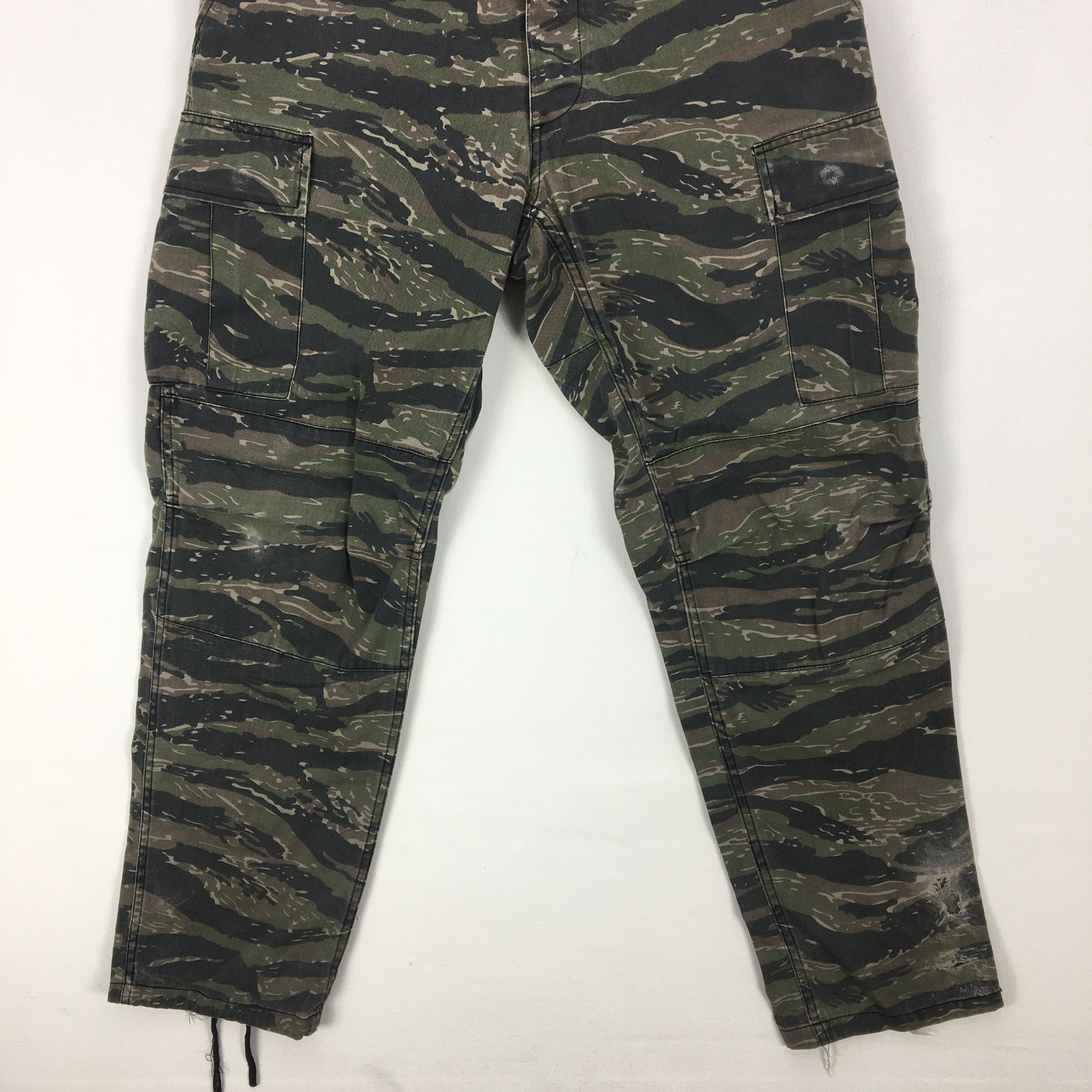 Japanese Brand × Vintage Japanese Military Cargo Pants Camouflage Tiger Stripe Size US 30 / EU 46 - 7 Thumbnail