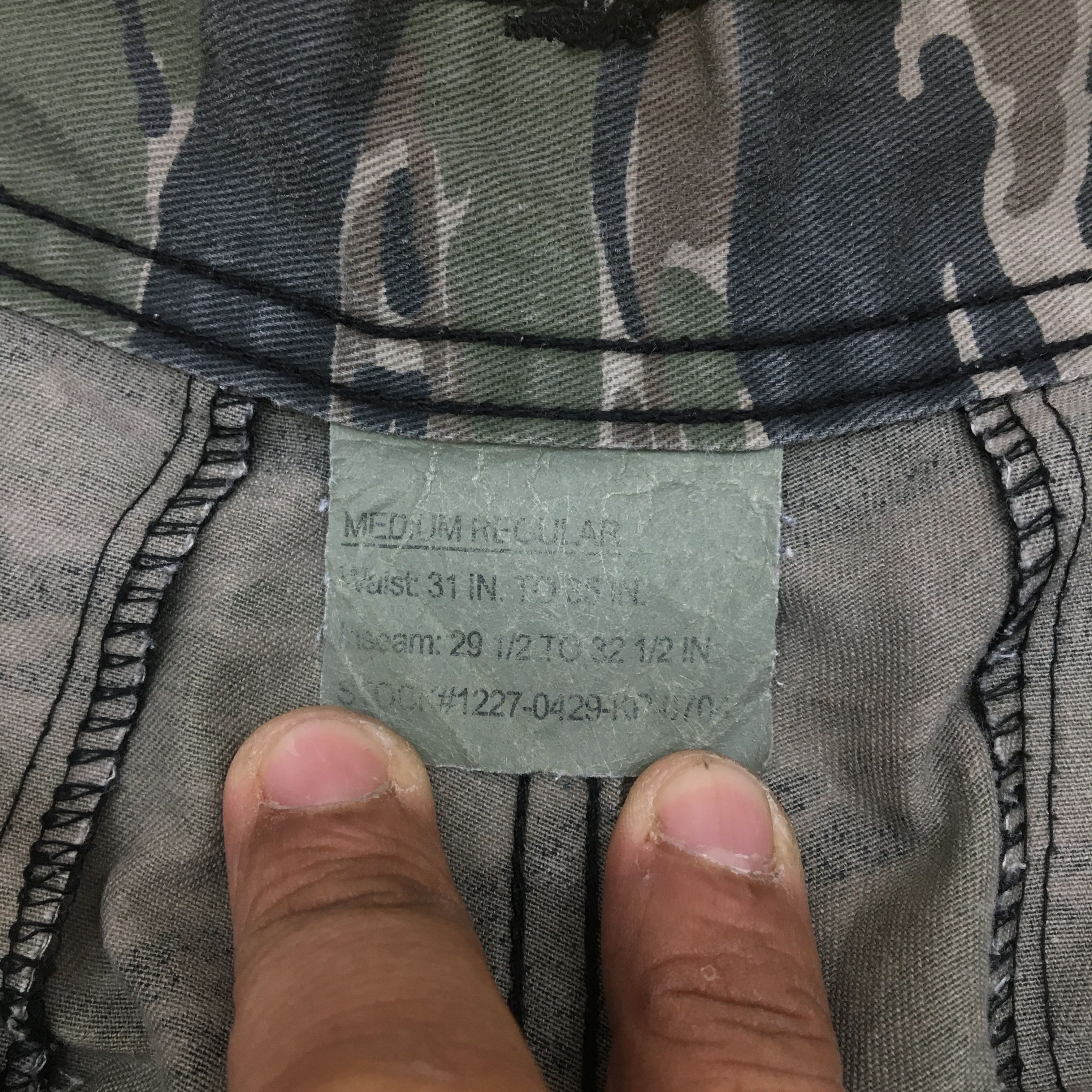 Japanese Brand × Vintage Japanese Military Cargo Pants Camouflage Tiger Stripe Size US 30 / EU 46 - 14 Thumbnail