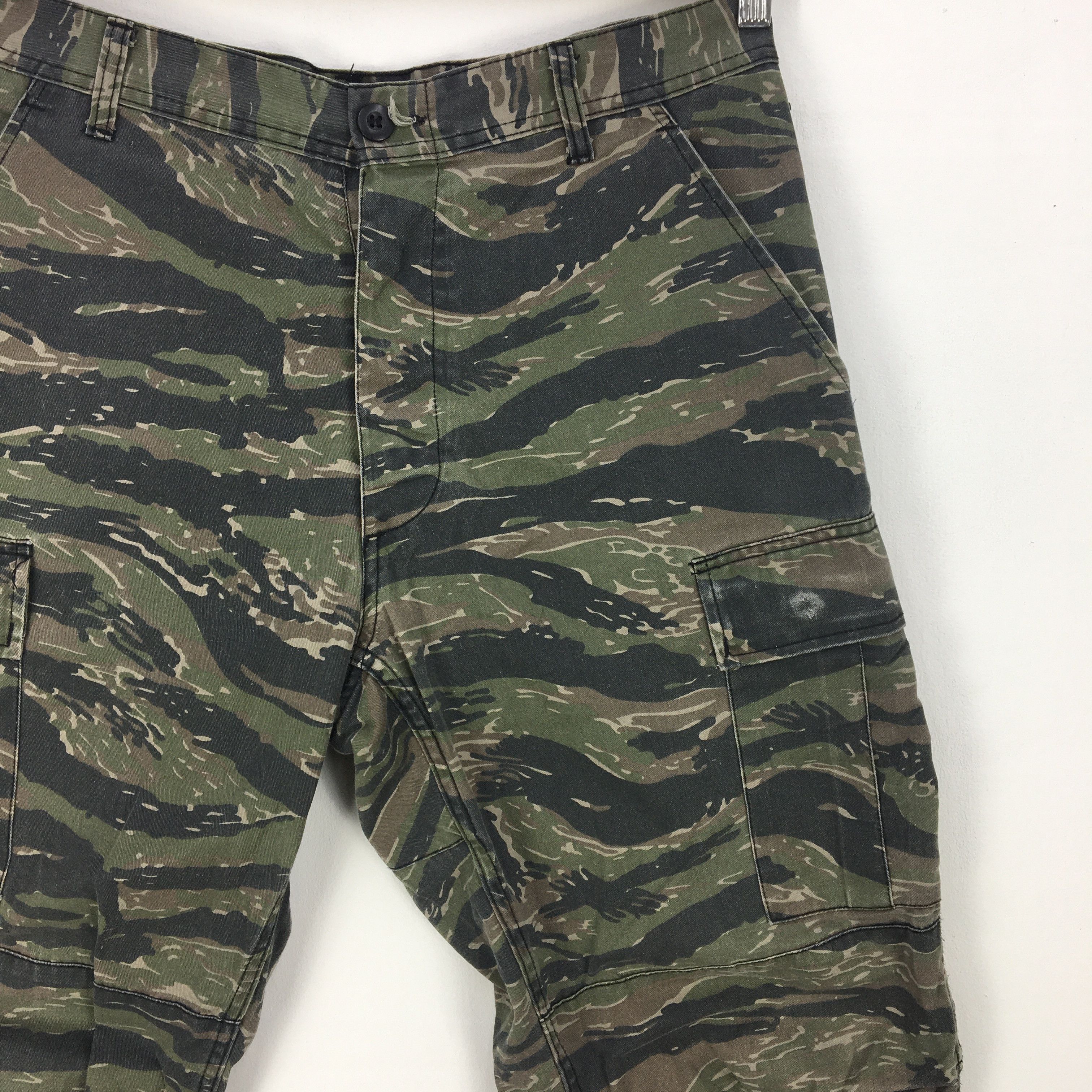 Japanese Brand × Vintage Japanese Military Cargo Pants Camouflage Tiger Stripe Size US 30 / EU 46 - 6 Thumbnail