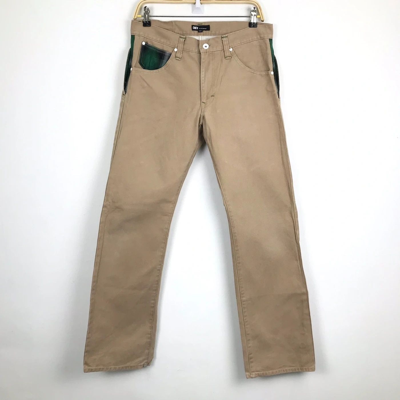 Japanese Brand (SY0085) JAPAN DOUBLE WAIST CONCAVE ATTEMPT PANTS Size US 33 - 8 Thumbnail