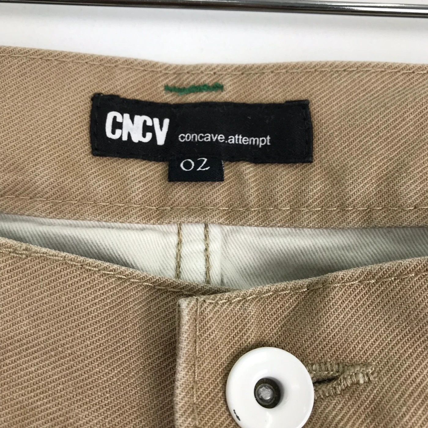 Japanese Brand (SY0085) JAPAN DOUBLE WAIST CONCAVE ATTEMPT PANTS Size US 33 - 6 Thumbnail