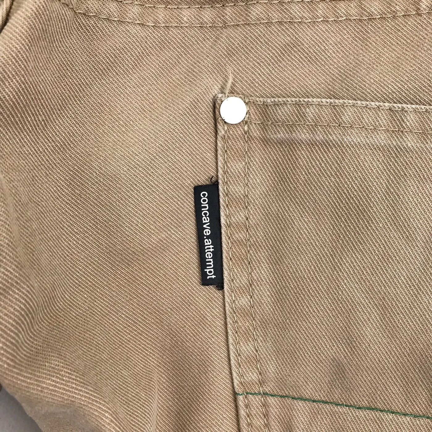 Japanese Brand (SY0085) JAPAN DOUBLE WAIST CONCAVE ATTEMPT PANTS Size US 33 - 3 Thumbnail