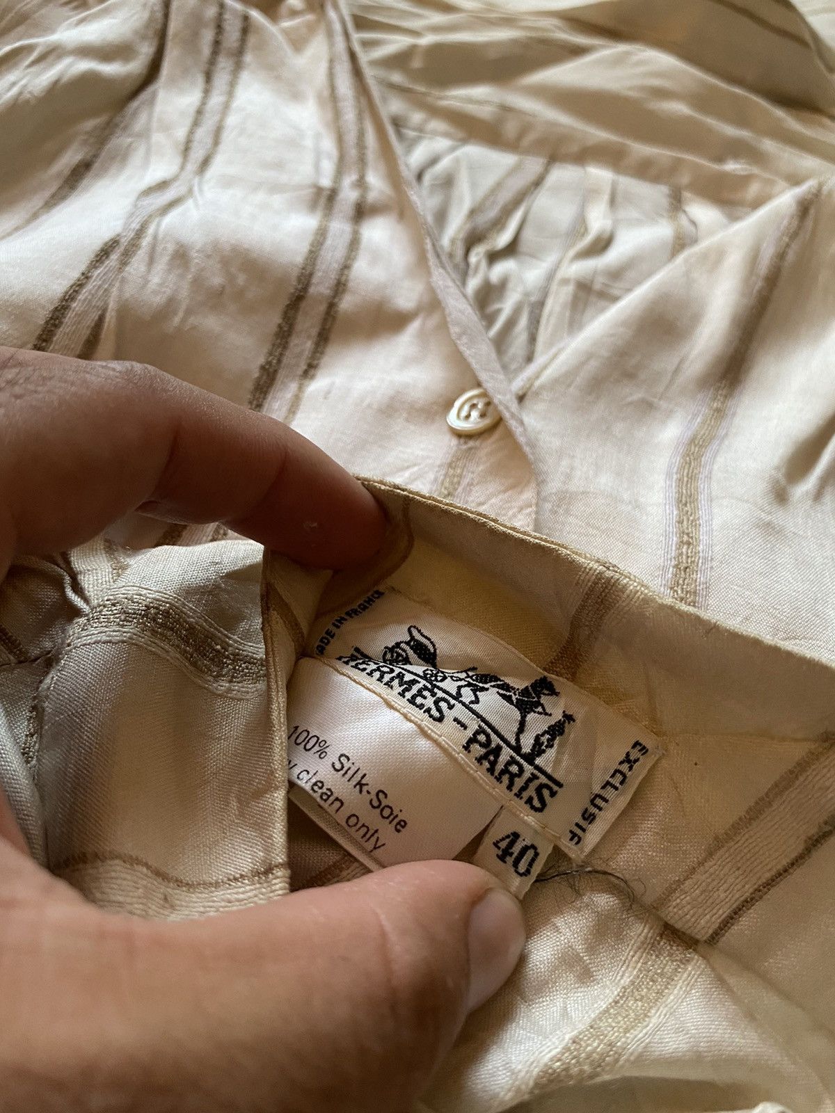 Hermes 2 IN 1 Vintage Hermes Paris Silk Size M / US 6-8 / IT 42-44 - 4 Thumbnail
