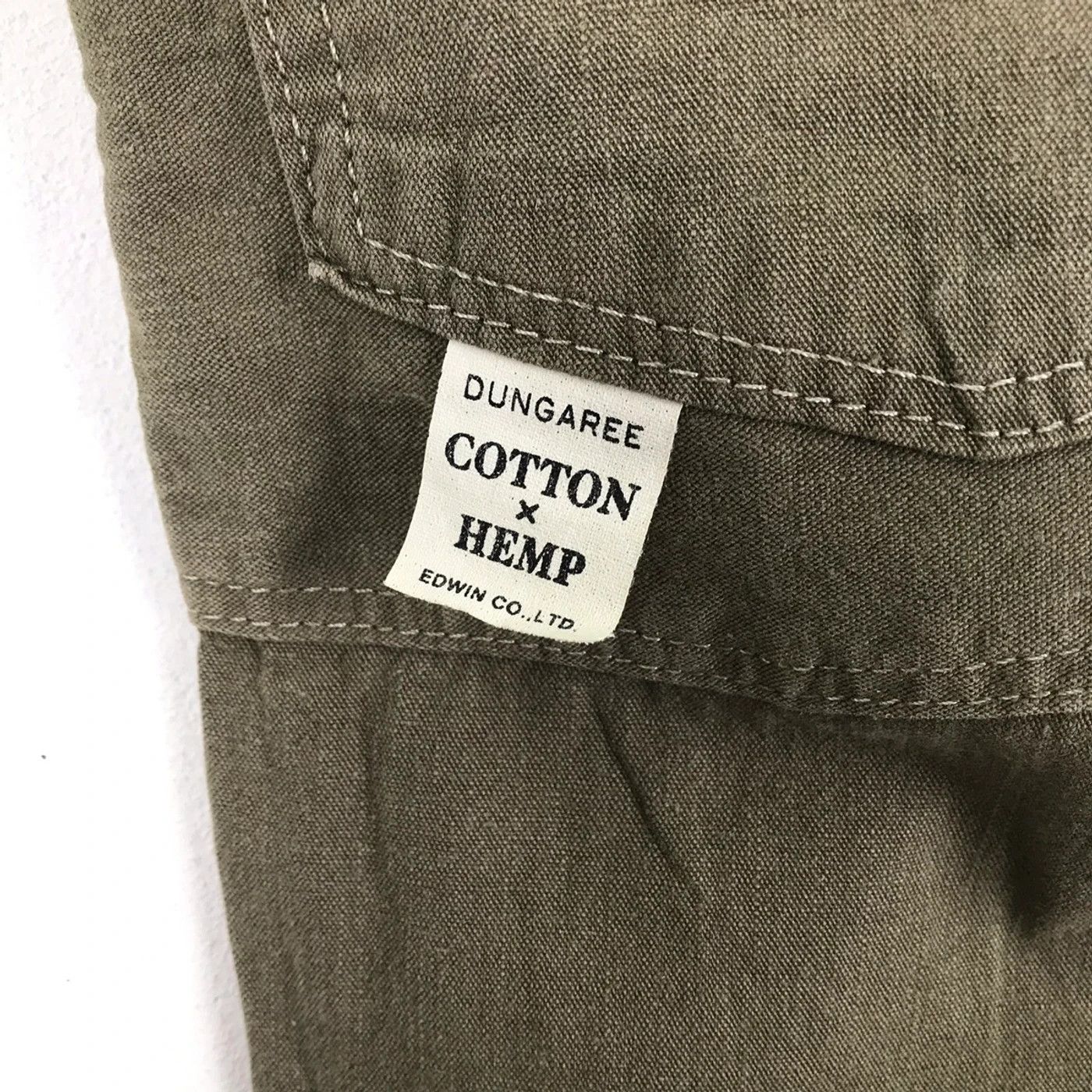Edwin × Japanese Brand (SY0116) EDWIN DUNGAREE HEMP JAPAN PANTS Size US 34 / EU 50 - 2 Thumbnail