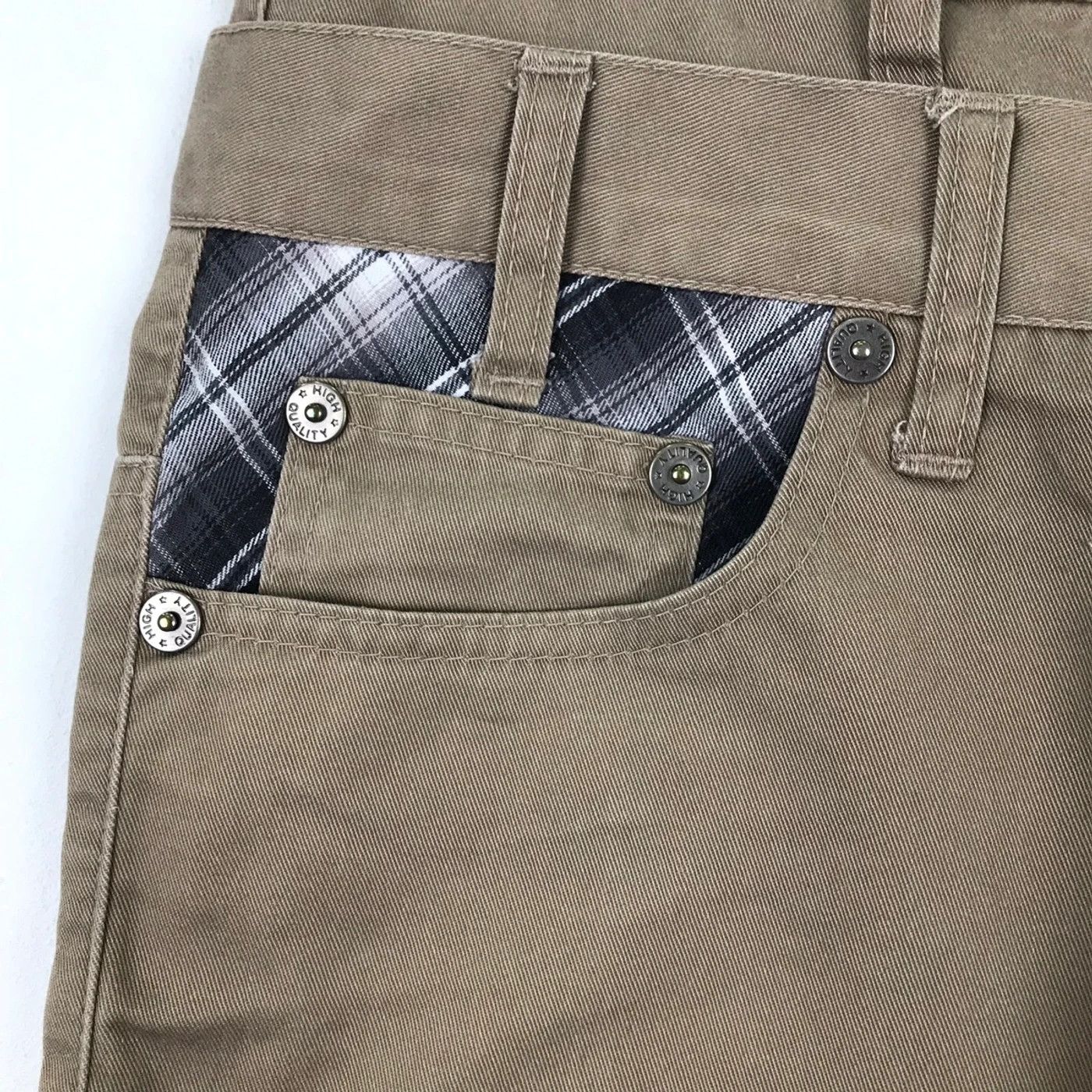 Japanese Brand (SY0117) NYLAUS 7 POCKETS JAPAN DOUBLE WAIST PANTS Size US 31 - 5 Thumbnail