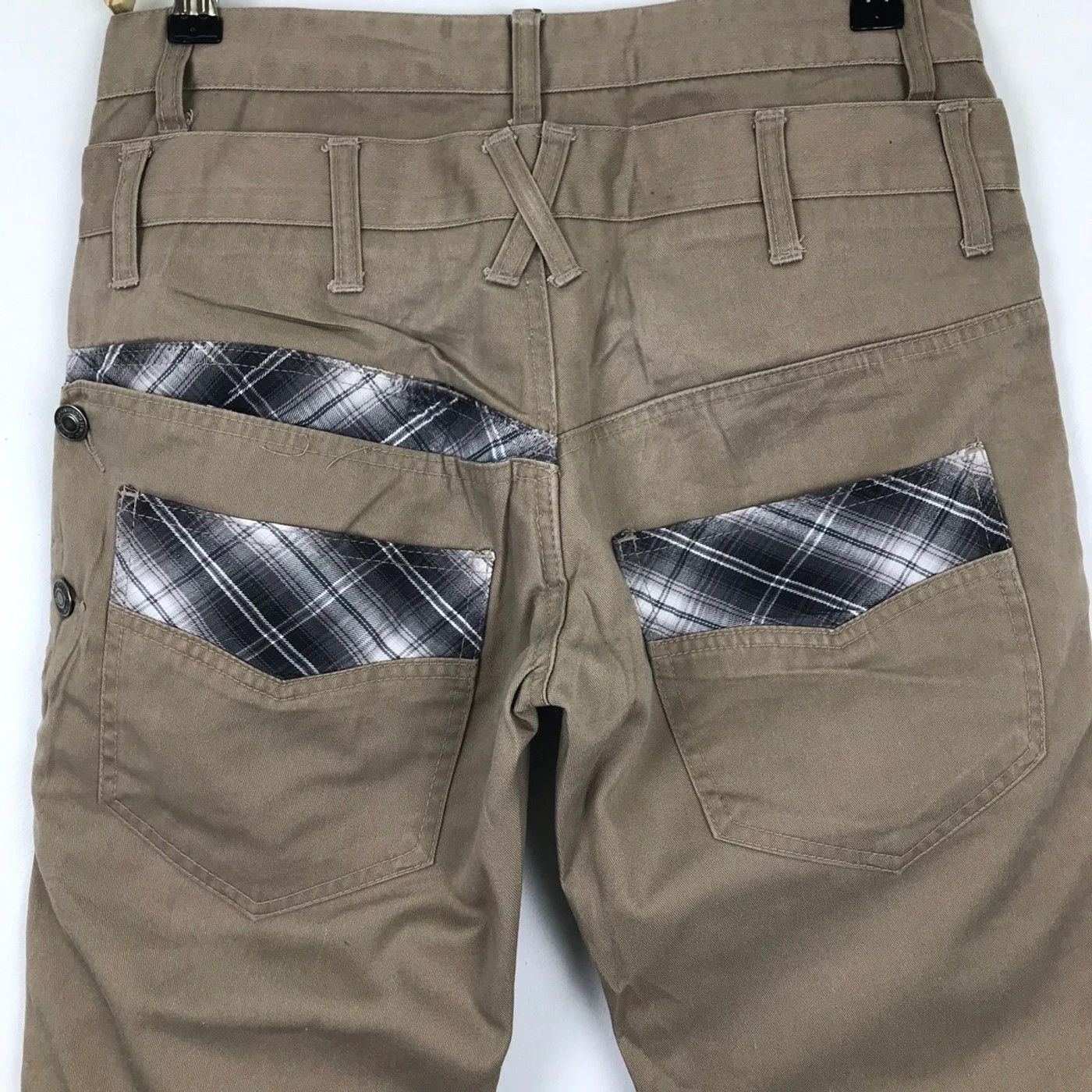 Japanese Brand (SY0117) NYLAUS 7 POCKETS JAPAN DOUBLE WAIST PANTS Size US 31 - 2 Thumbnail