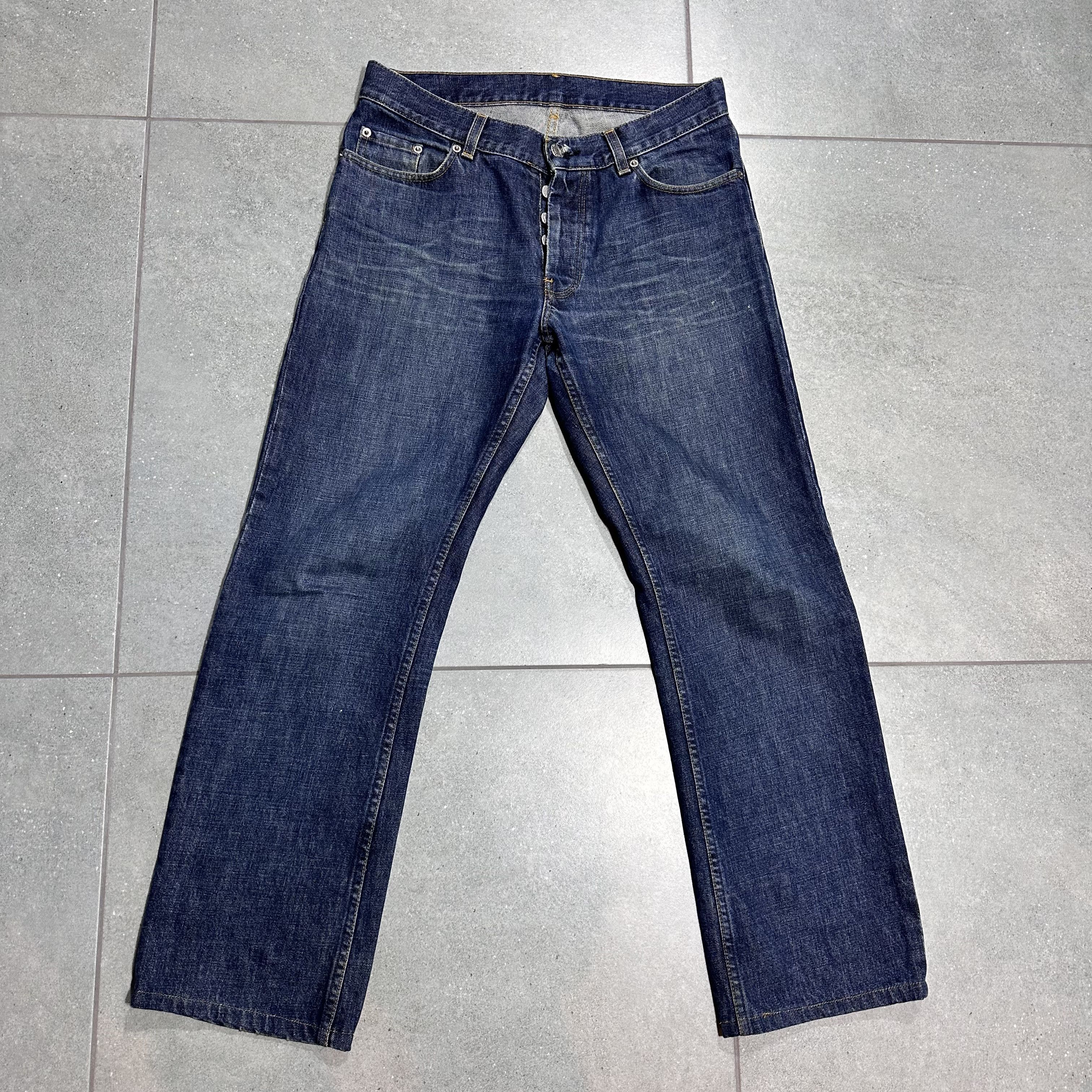 VINTAGE 90S HELMUT LANG BOOT CUT DENIM PANTS