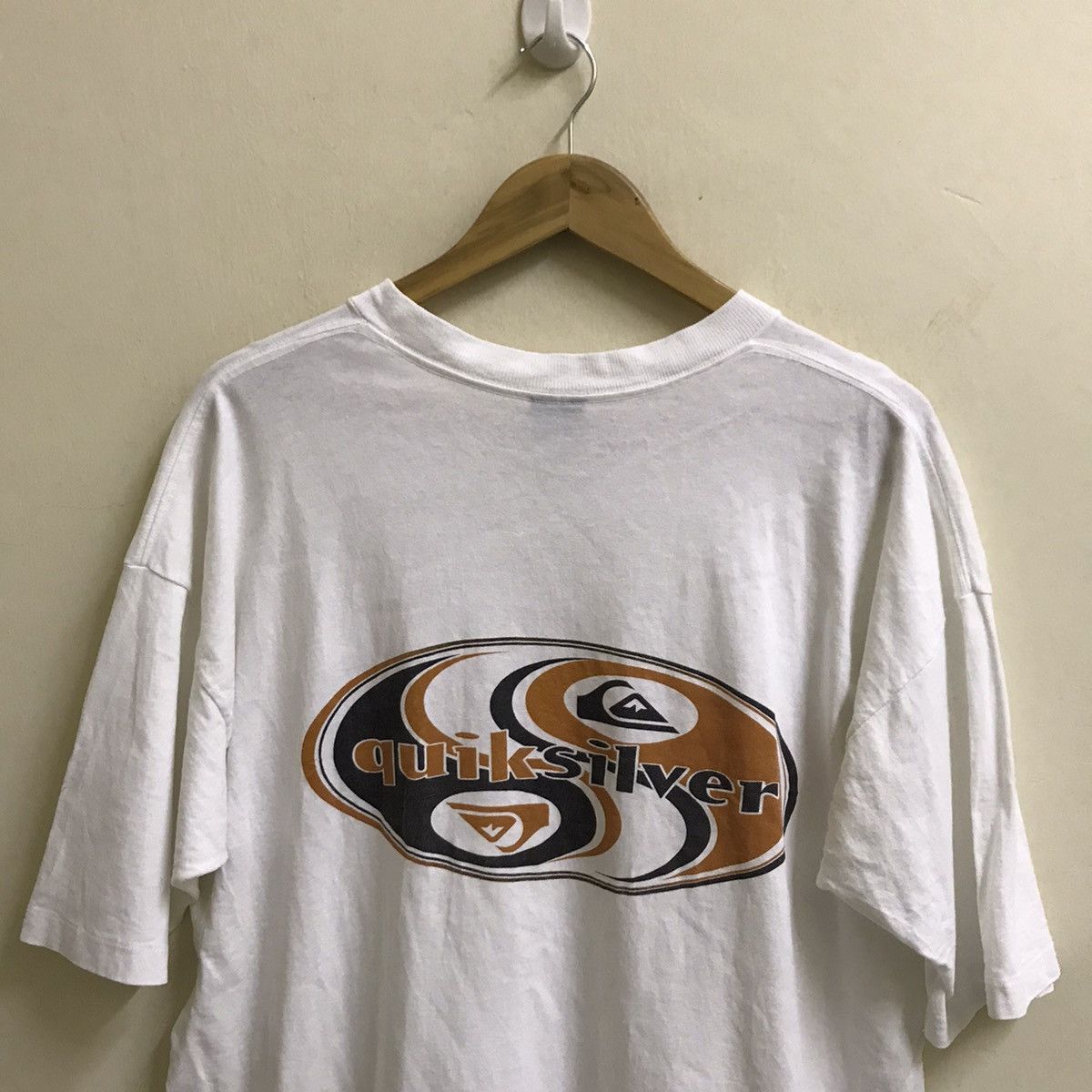 Quicksilver × Vintage Vintage 90s Quiksilver Biglogo Tshirt Size US XL / EU 56 / 4 - 4 Thumbnail