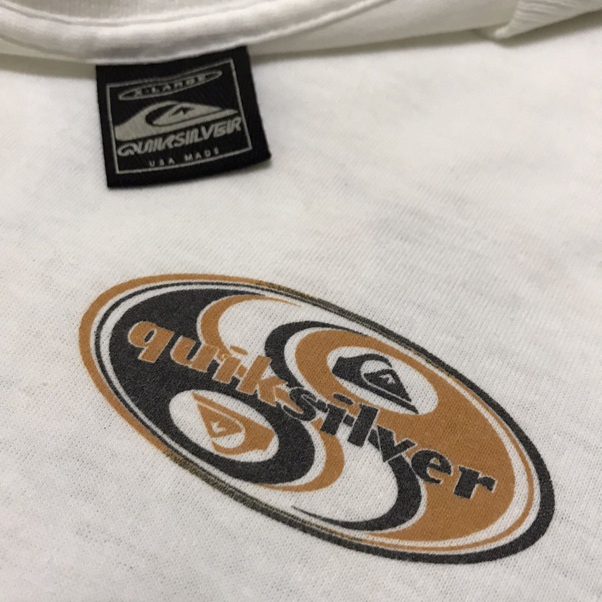 Quicksilver × Vintage Vintage 90s Quiksilver Biglogo Tshirt Size US XL / EU 56 / 4 - 6 Thumbnail