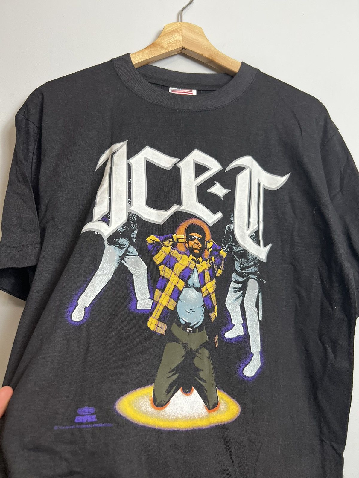 Band Tees Rare Vintage 90s Ice T debut album Rap Hip Hop t shirt Size US M / EU 48-50 / 2 - 2 Thumbnail