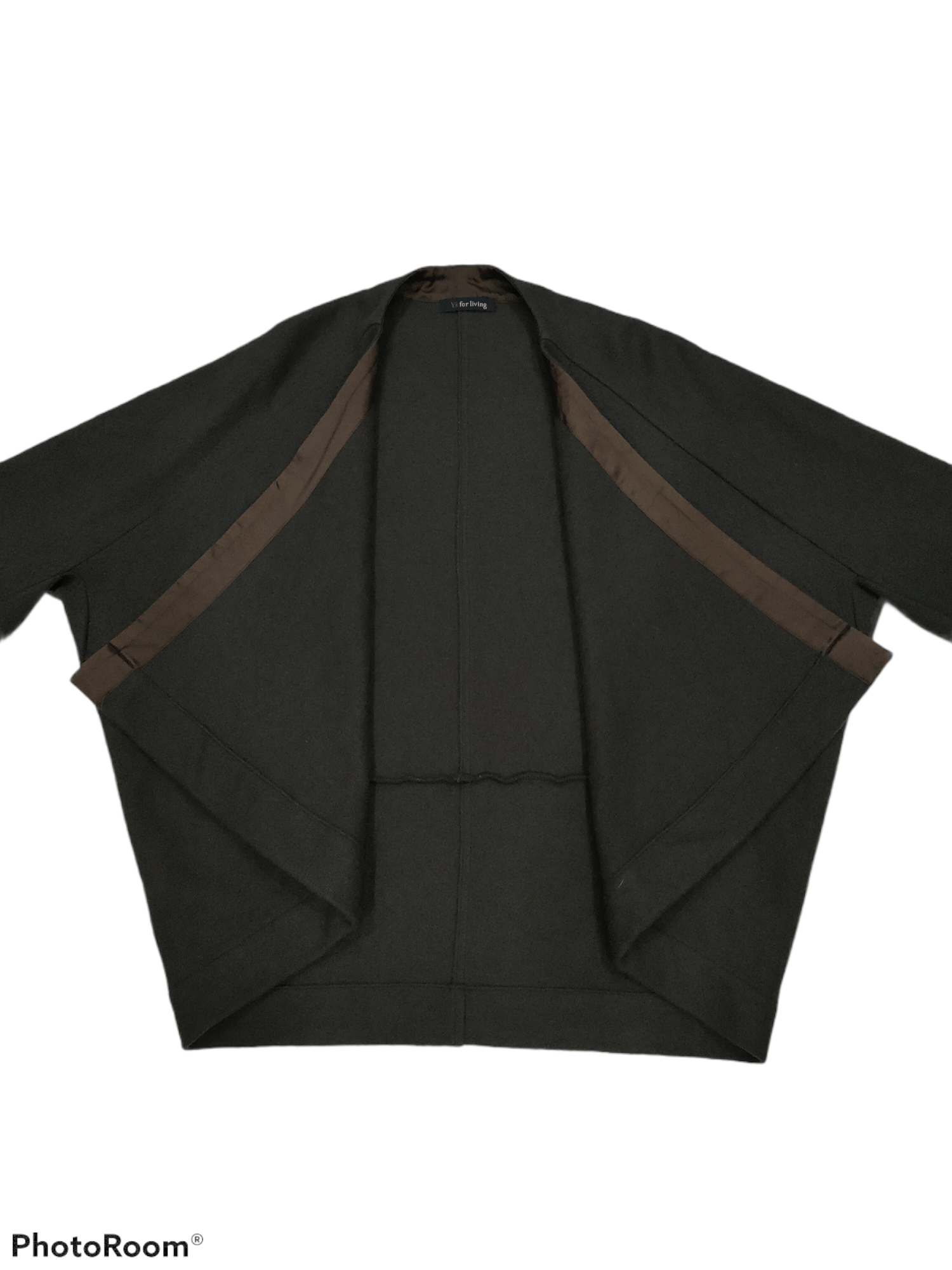 Yohji Yamamoto VTG Y'S FOR LIVING WOOL NYLON CAPES KIMONO JACKET CARDIGAN Size US M / EU 48-50 / 2 - 4 Thumbnail