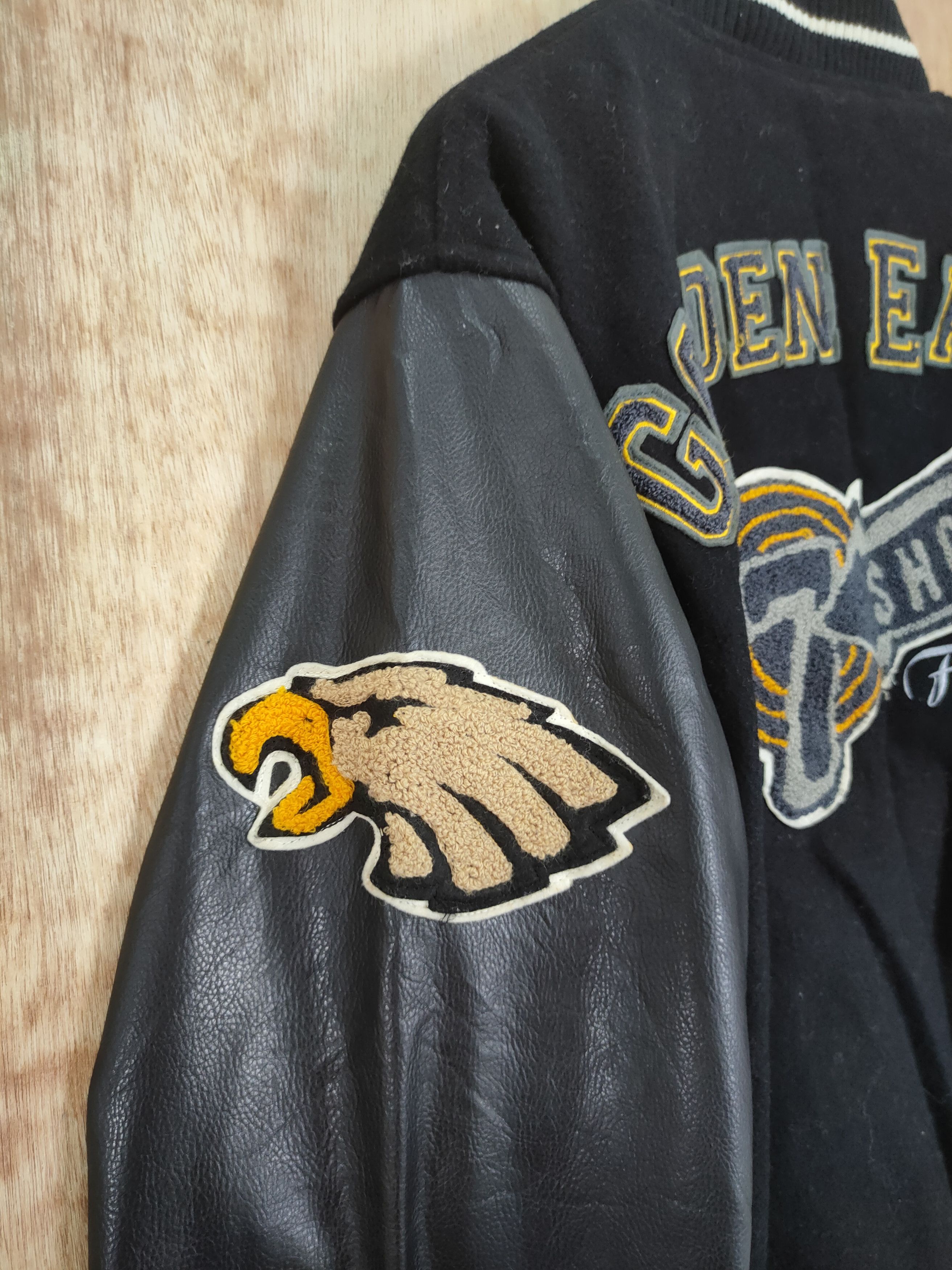 Japanese Brand Golden Eagle Jeaning Garage black varsity jacket #4203 Size US M / EU 48-50 / 2 - 6 Thumbnail