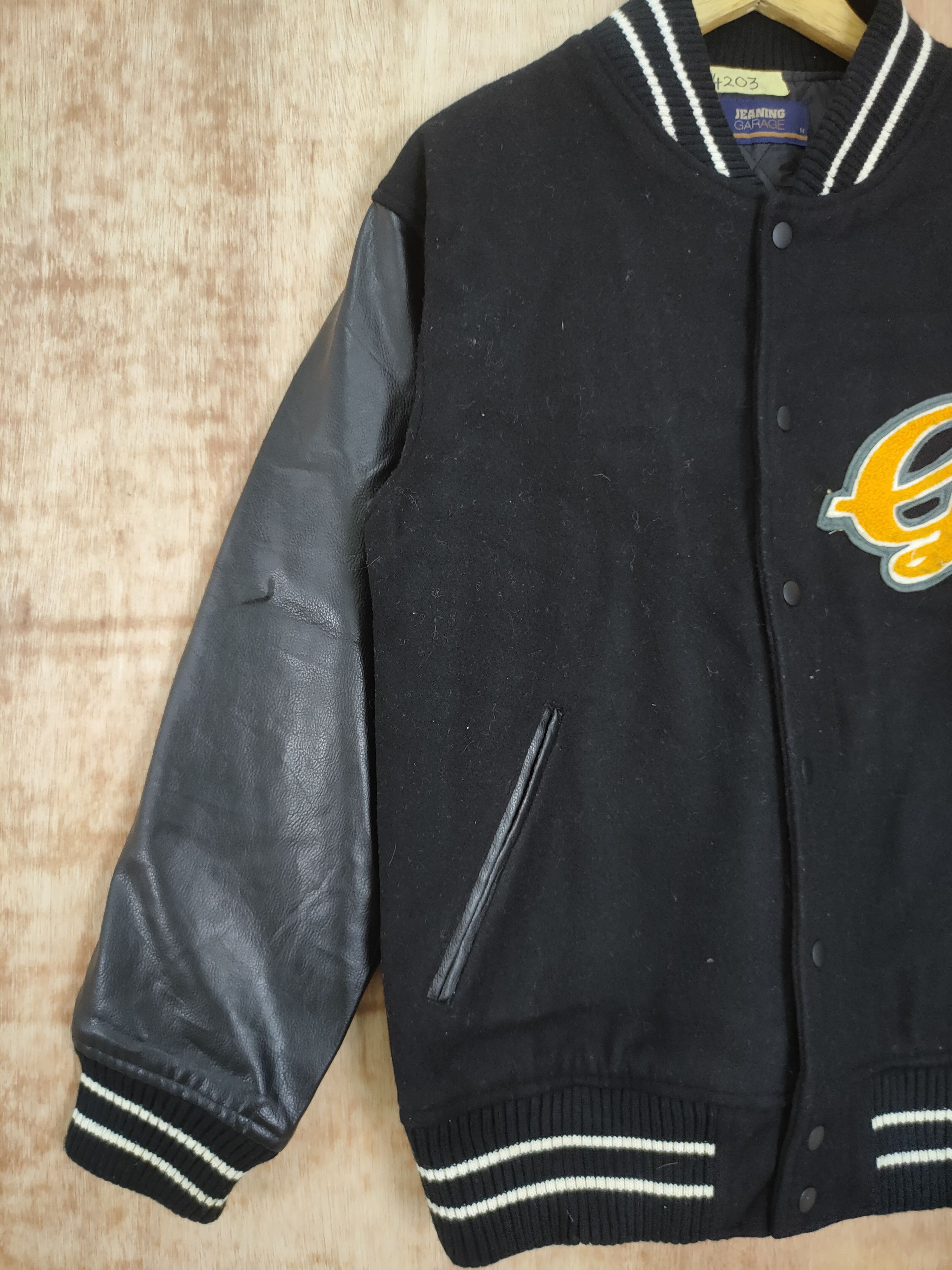 Japanese Brand Golden Eagle Jeaning Garage black varsity jacket #4203 Size US M / EU 48-50 / 2 - 9 Thumbnail