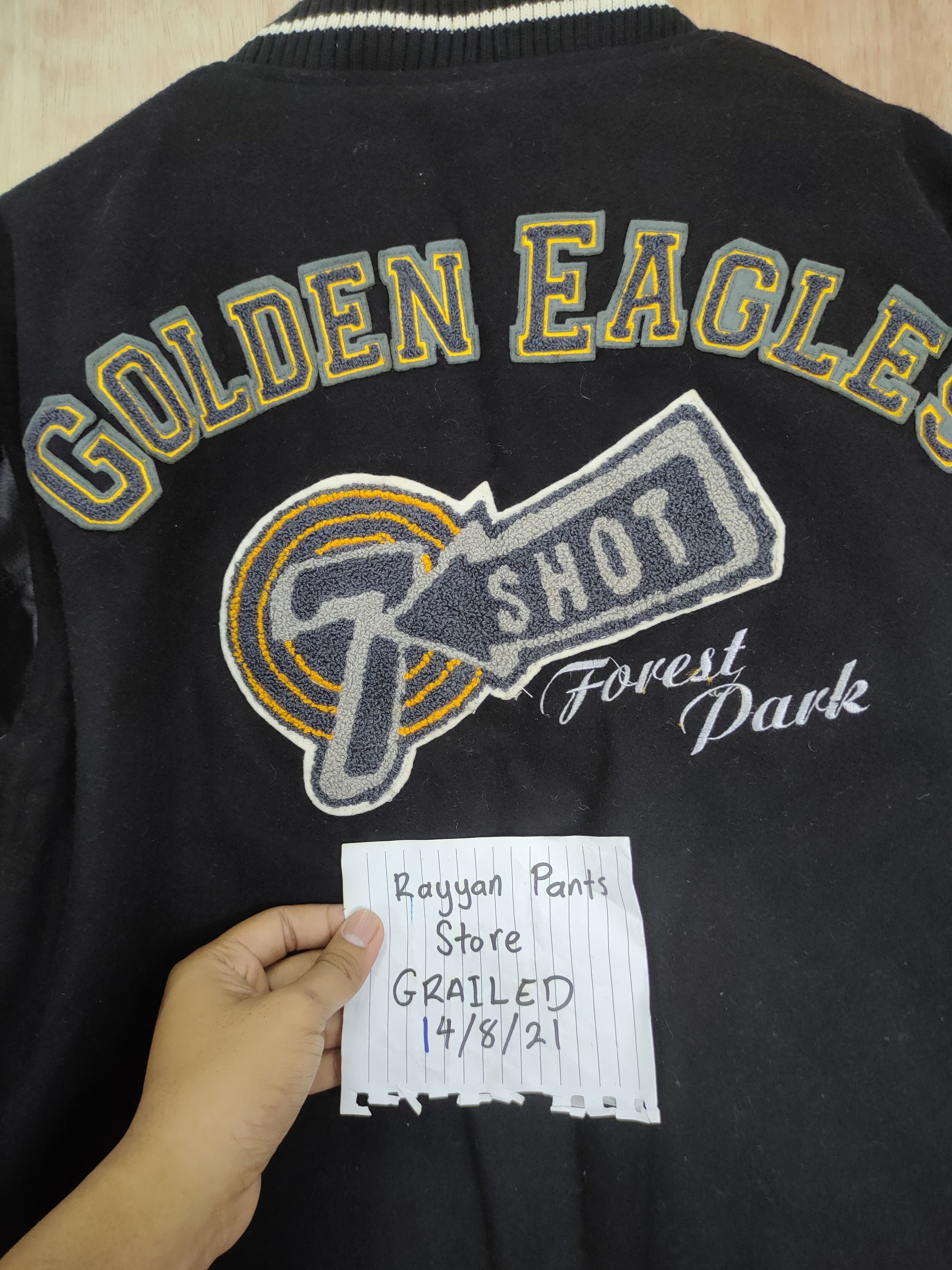 Japanese Brand Golden Eagle Jeaning Garage black varsity jacket #4203 Size US M / EU 48-50 / 2 - 7 Thumbnail