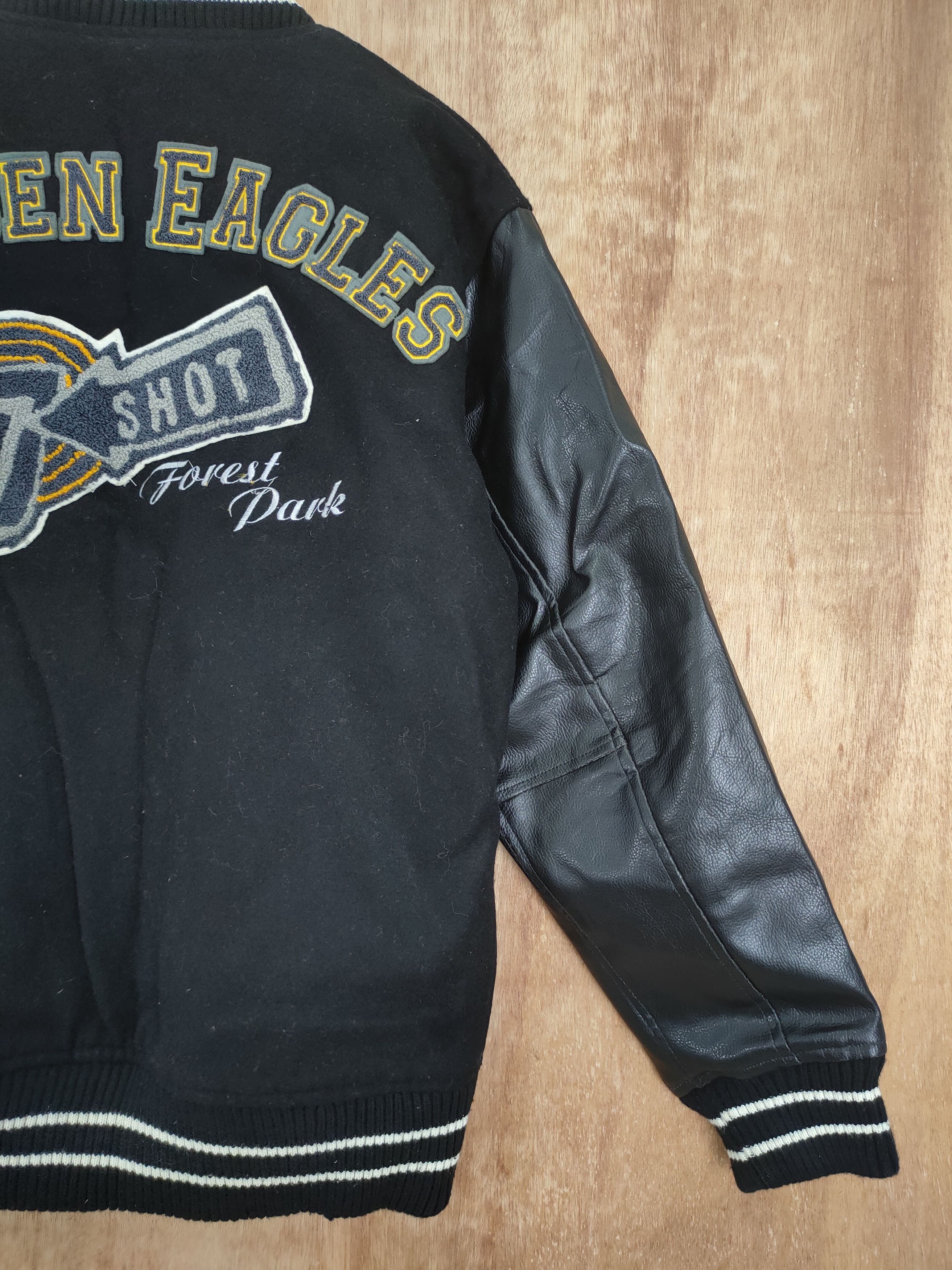 Japanese Brand Golden Eagle Jeaning Garage black varsity jacket #4203 Size US M / EU 48-50 / 2 - 3 Thumbnail