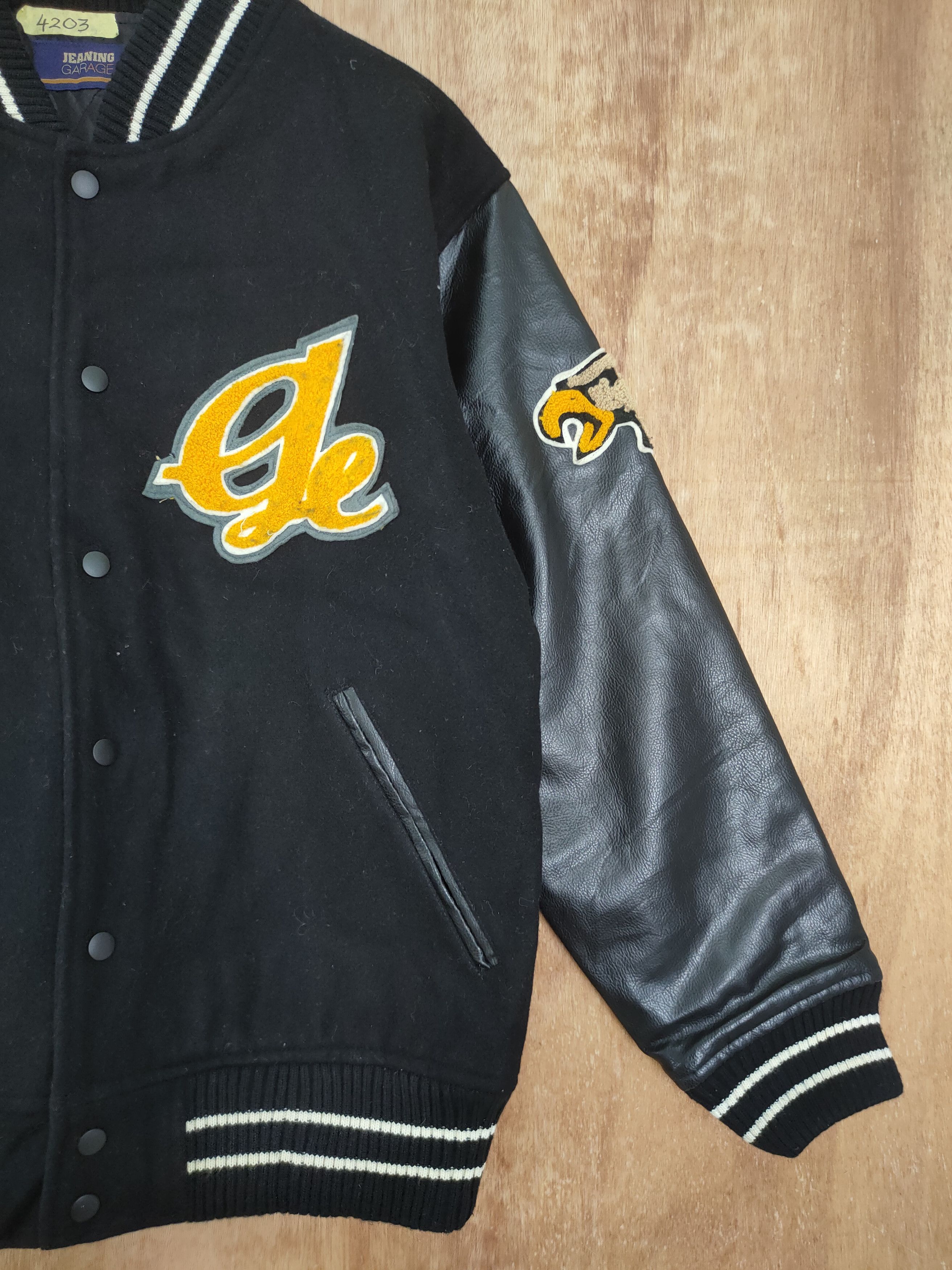 Japanese Brand Golden Eagle Jeaning Garage black varsity jacket #4203 Size US M / EU 48-50 / 2 - 10 Thumbnail