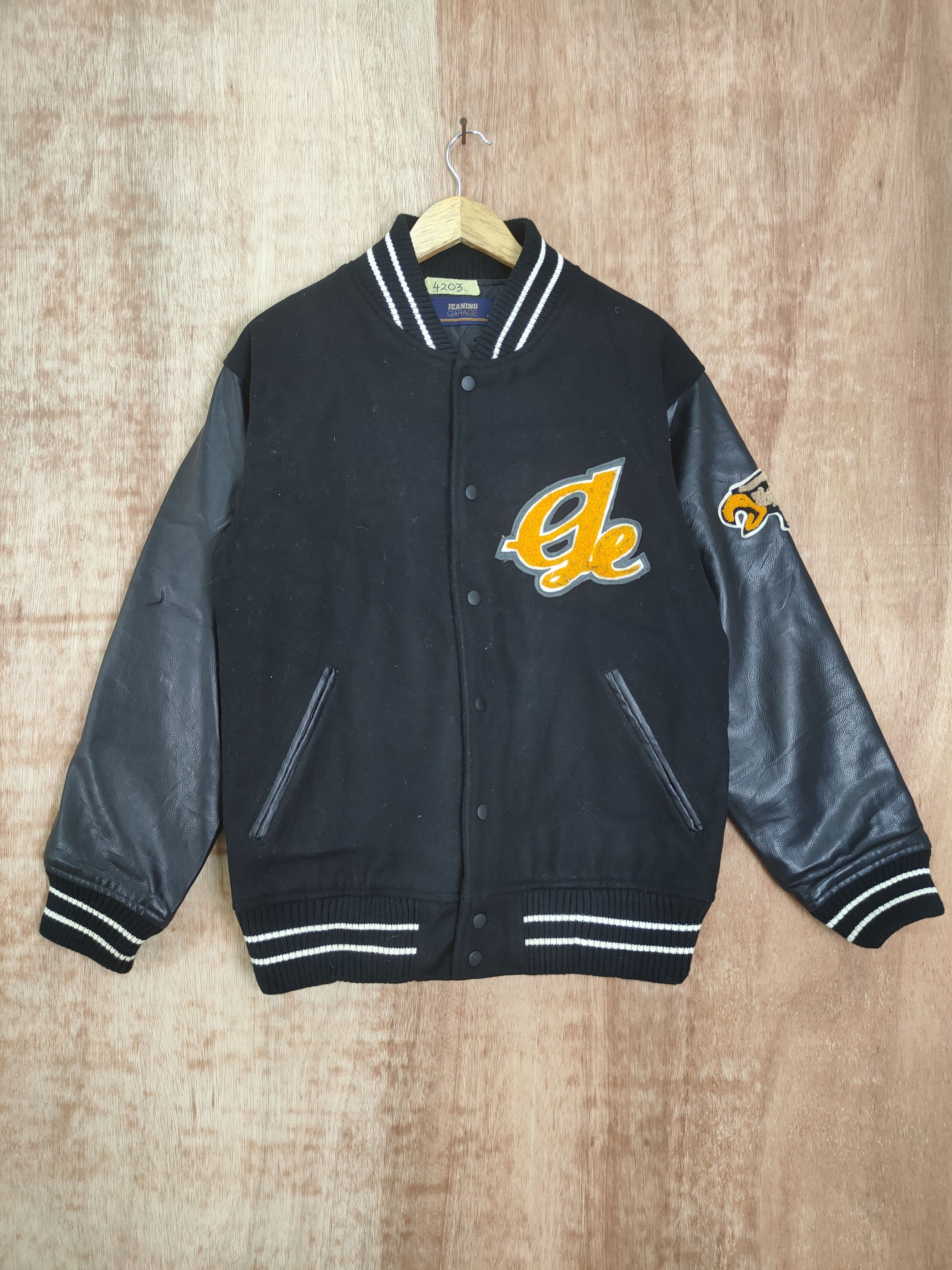 Japanese Brand Golden Eagle Jeaning Garage black varsity jacket #4203 Size US M / EU 48-50 / 2 - 8 Thumbnail