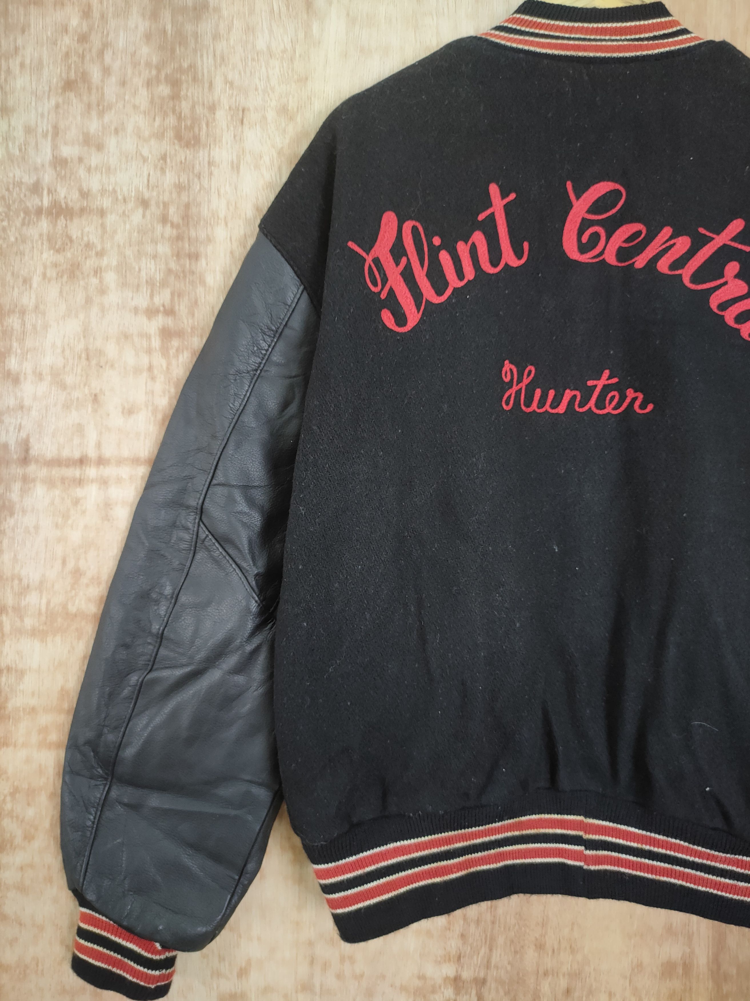 Delong 94' Delong Flint Central Hunter varsity jacket vintage #4208 Size US XL / EU 56 / 4 - 2 Thumbnail