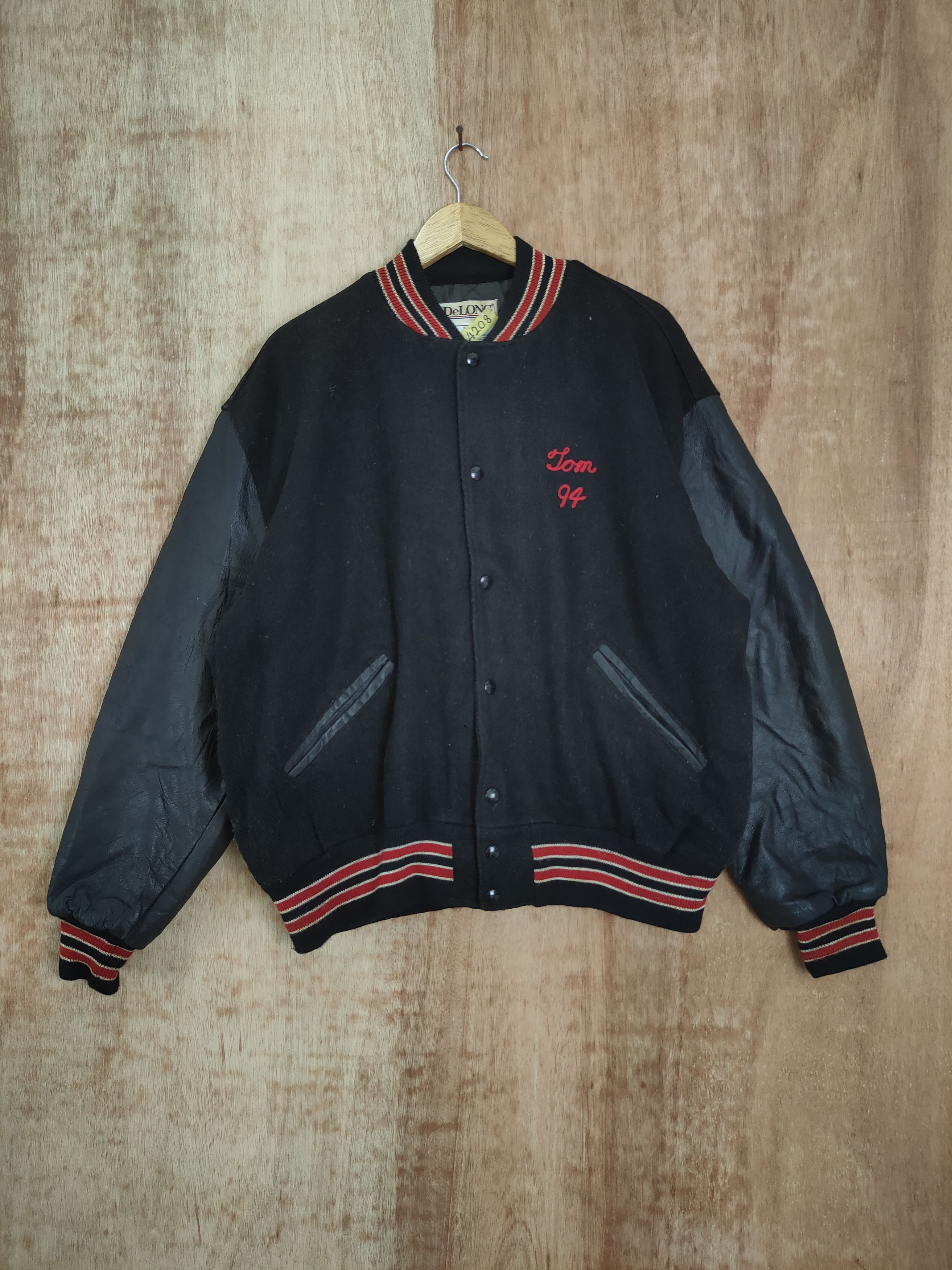 Delong 94' Delong Flint Central Hunter varsity jacket vintage #4208 Size US XL / EU 56 / 4 - 9 Thumbnail