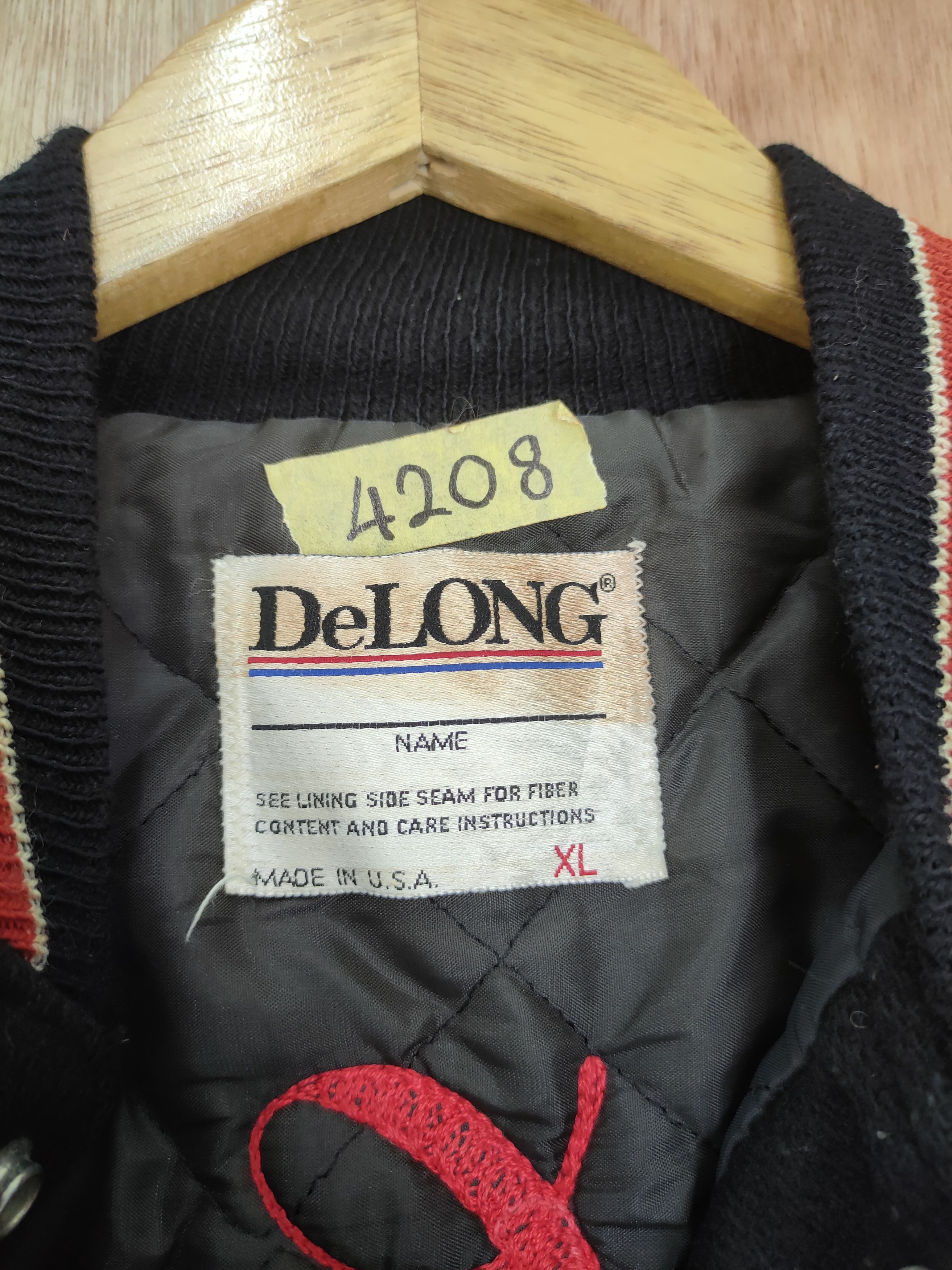 Delong 94' Delong Flint Central Hunter varsity jacket vintage #4208 Size US XL / EU 56 / 4 - 14 Thumbnail