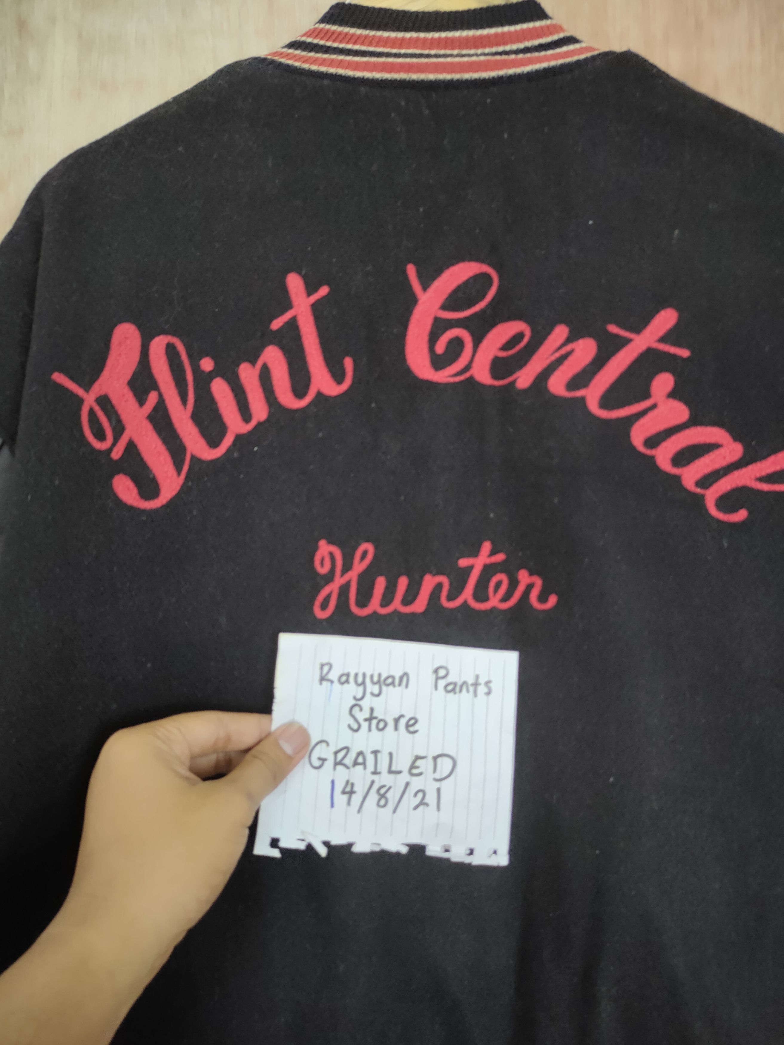 Delong 94' Delong Flint Central Hunter varsity jacket vintage #4208 Size US XL / EU 56 / 4 - 4 Thumbnail