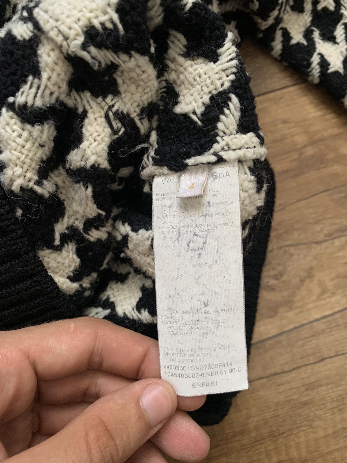 Valentino Valentino Italy Wool Jacket Monogram Size XS / US 0-2 / IT 36-38 - 8 Thumbnail