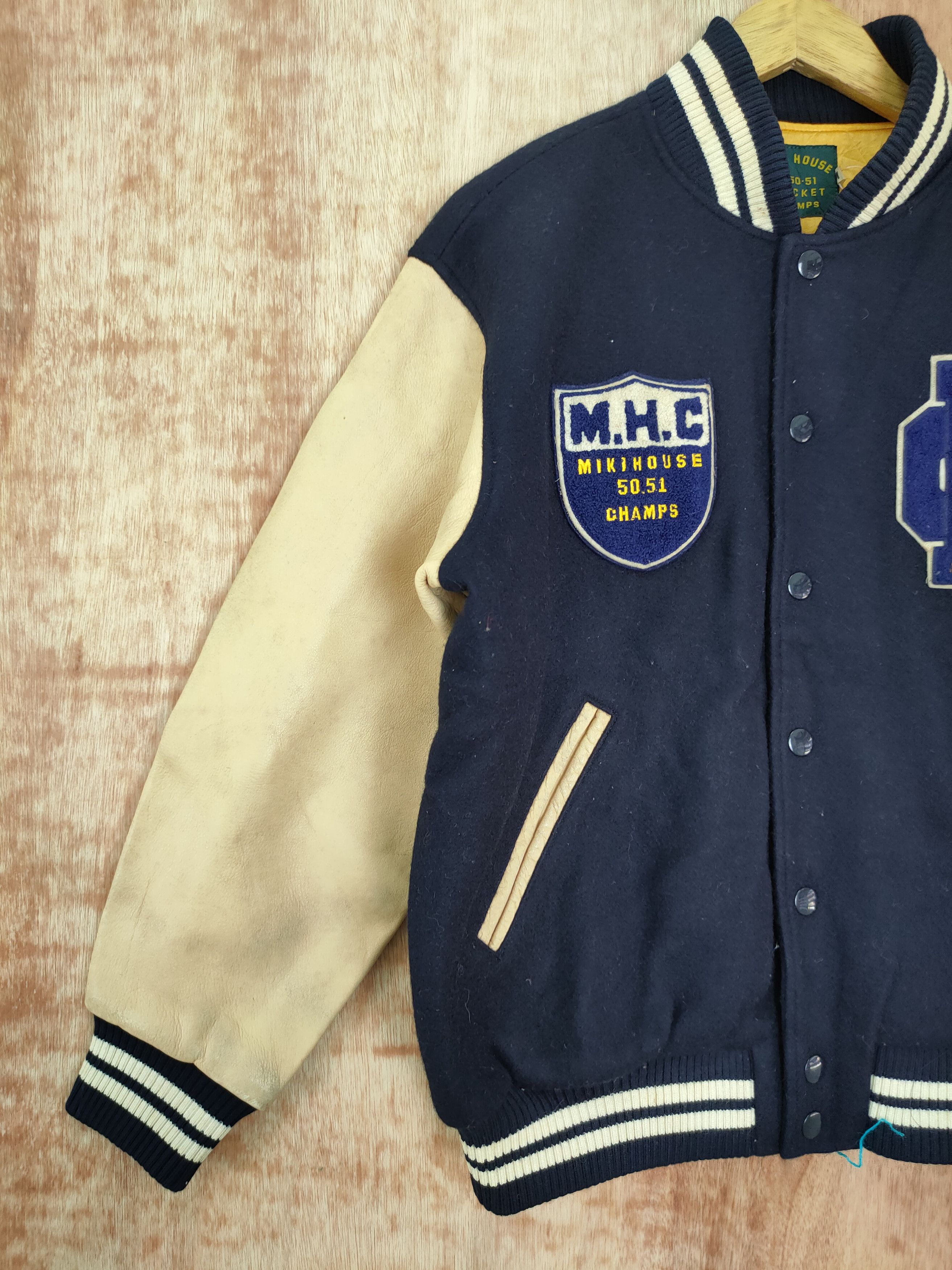 Japanese Brand Miki House Cricket Champ varsity Vtg wool jacket #4104 DLAL Size US M / EU 48-50 / 2 - 2 Thumbnail