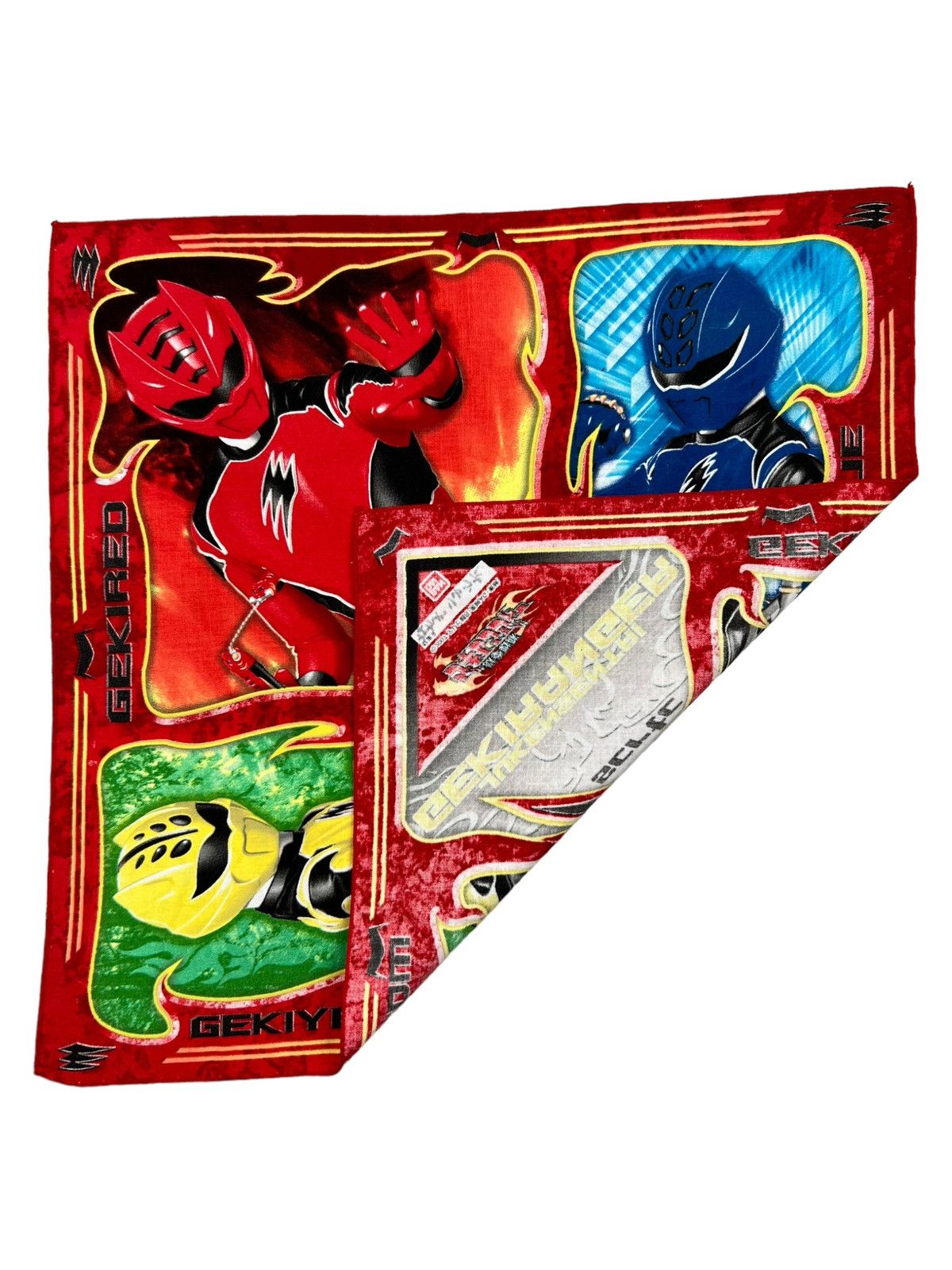 Japanese Brand Juken Sentai Gekiranger Handkerchief Neckerchief Bandana Size ONE SIZE - 3 Thumbnail