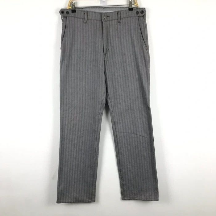 Edwin × Japanese Brand (SY0145) EDWIN PRESTIGE HERRINGBONE STRIPED PANTS Size US 35 - 3 Thumbnail