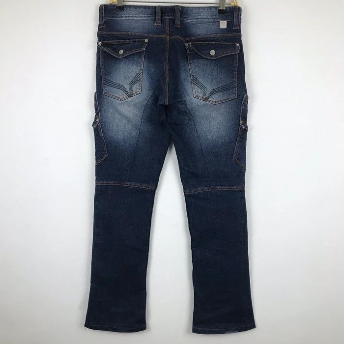 Japanese Brand (SY0159) JAPAN NICOLE 10 POCKET BOOTCUT FLARED JEANS Size US 32 / EU 48 - 3 Thumbnail