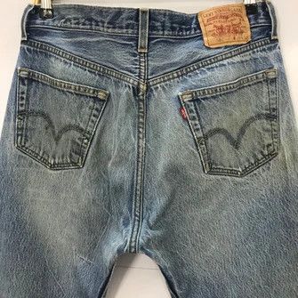 Levi's Vintage Clothing 💣OFFER Vtg LEVI’S 501 Custom Street Art Blue Denim Jeans Size US 34 / EU 50 - 8 Thumbnail