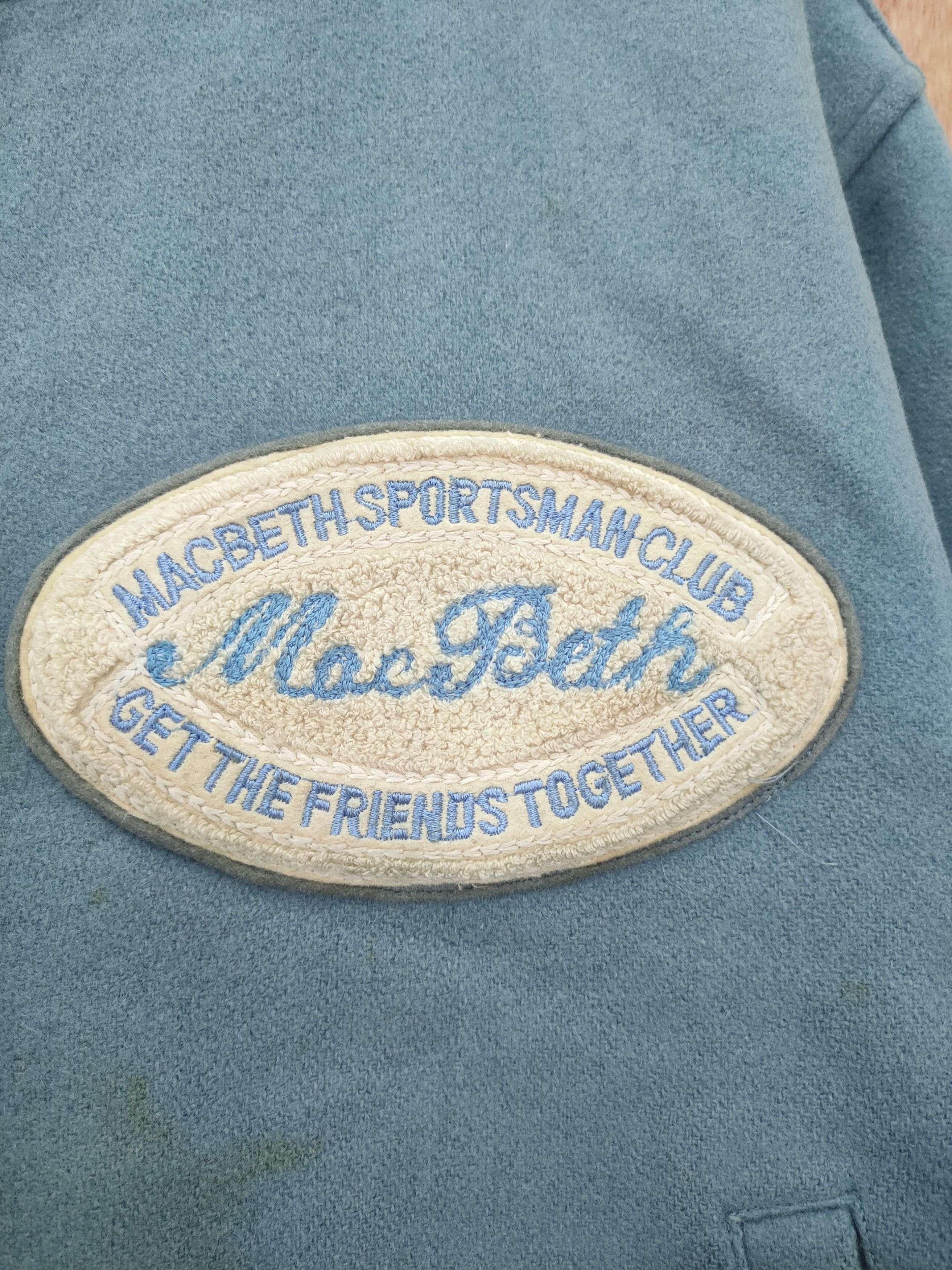 Macbeth MacBeth light blue wool varsity vintage jacket #4098 DLAL Size US L / EU 52-54 / 3 - 4 Thumbnail