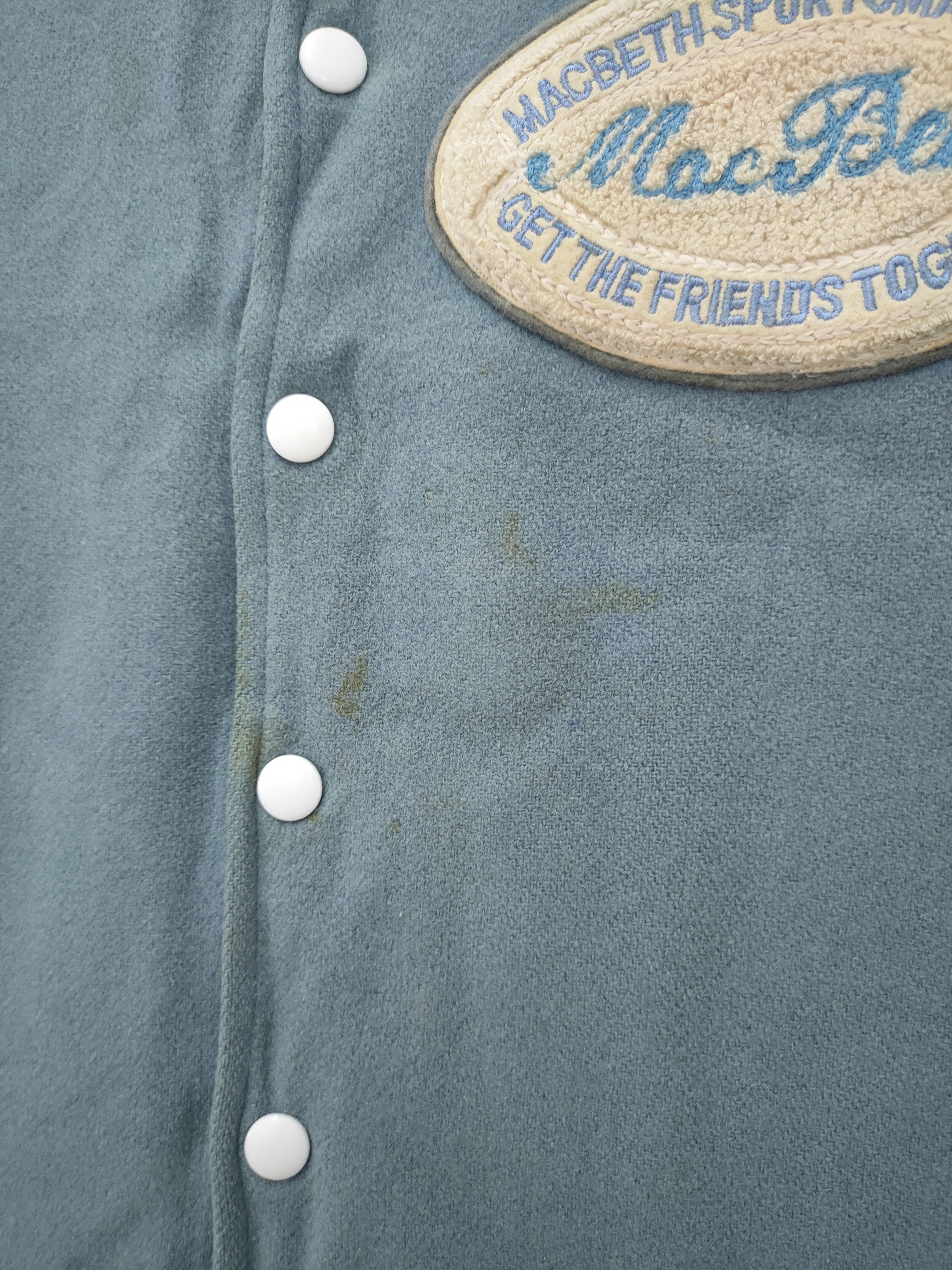 Macbeth MacBeth light blue wool varsity vintage jacket #4098 DLAL Size US L / EU 52-54 / 3 - 6 Thumbnail