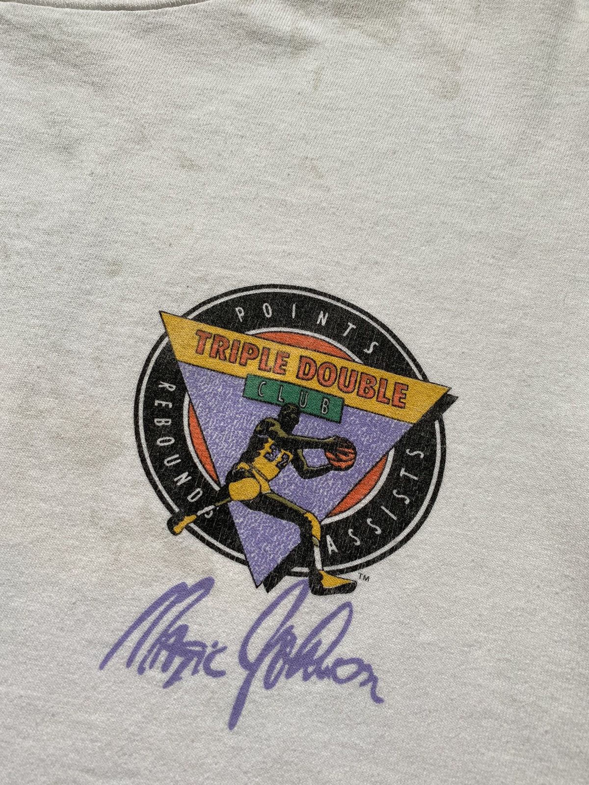 NBA Vintage Magic Jonson Triple Double Club Lakers T Shirt Y2K Size US L / EU 52-54 / 3 - 6 Thumbnail