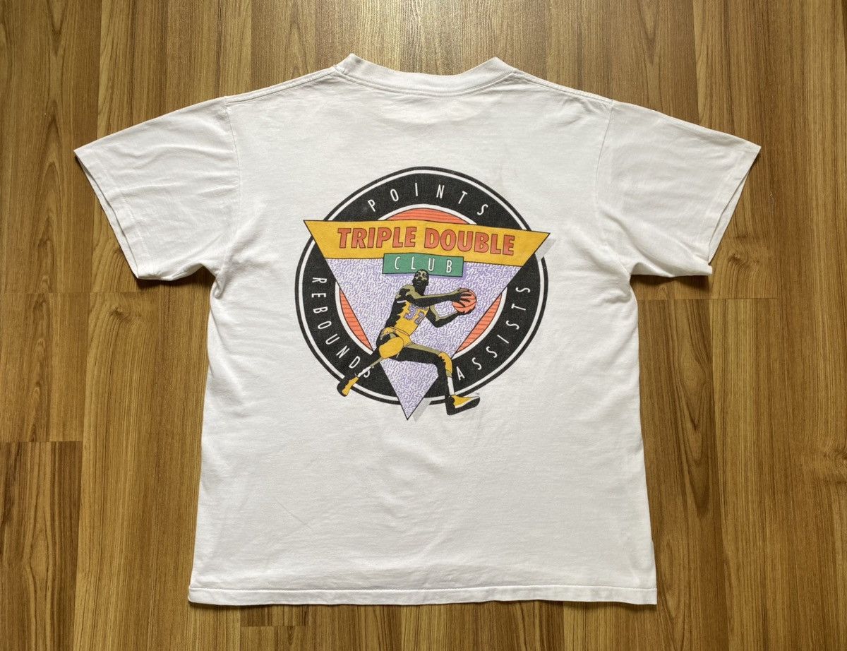 NBA Vintage Magic Jonson Triple Double Club Lakers T Shirt Y2K Size US L / EU 52-54 / 3 - 1 Thumbnail