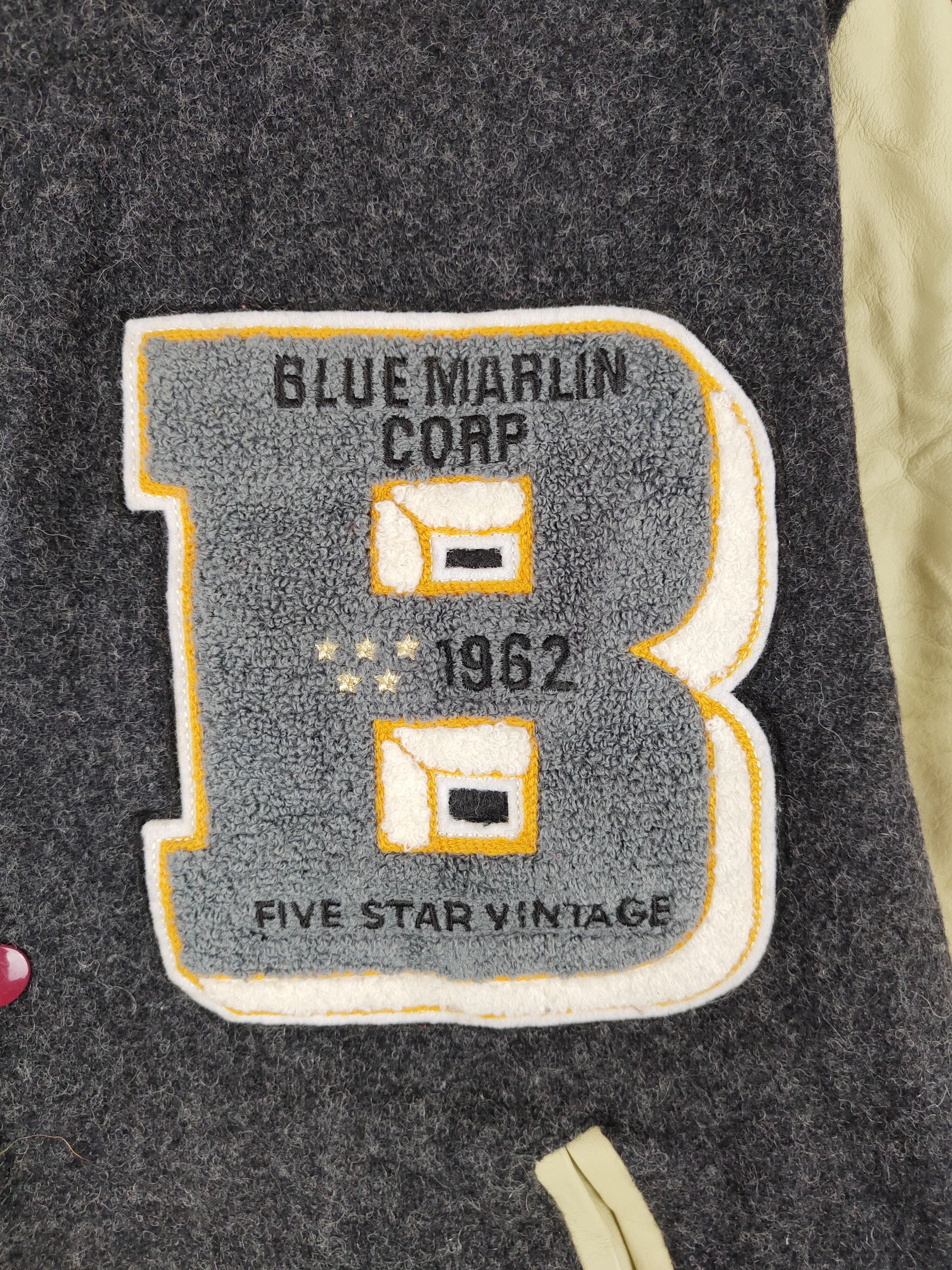 Blue Marlin DL Blue Marlin Gray varsity jacket #4301 Size US M / EU 48-50 / 2 - 4 Thumbnail